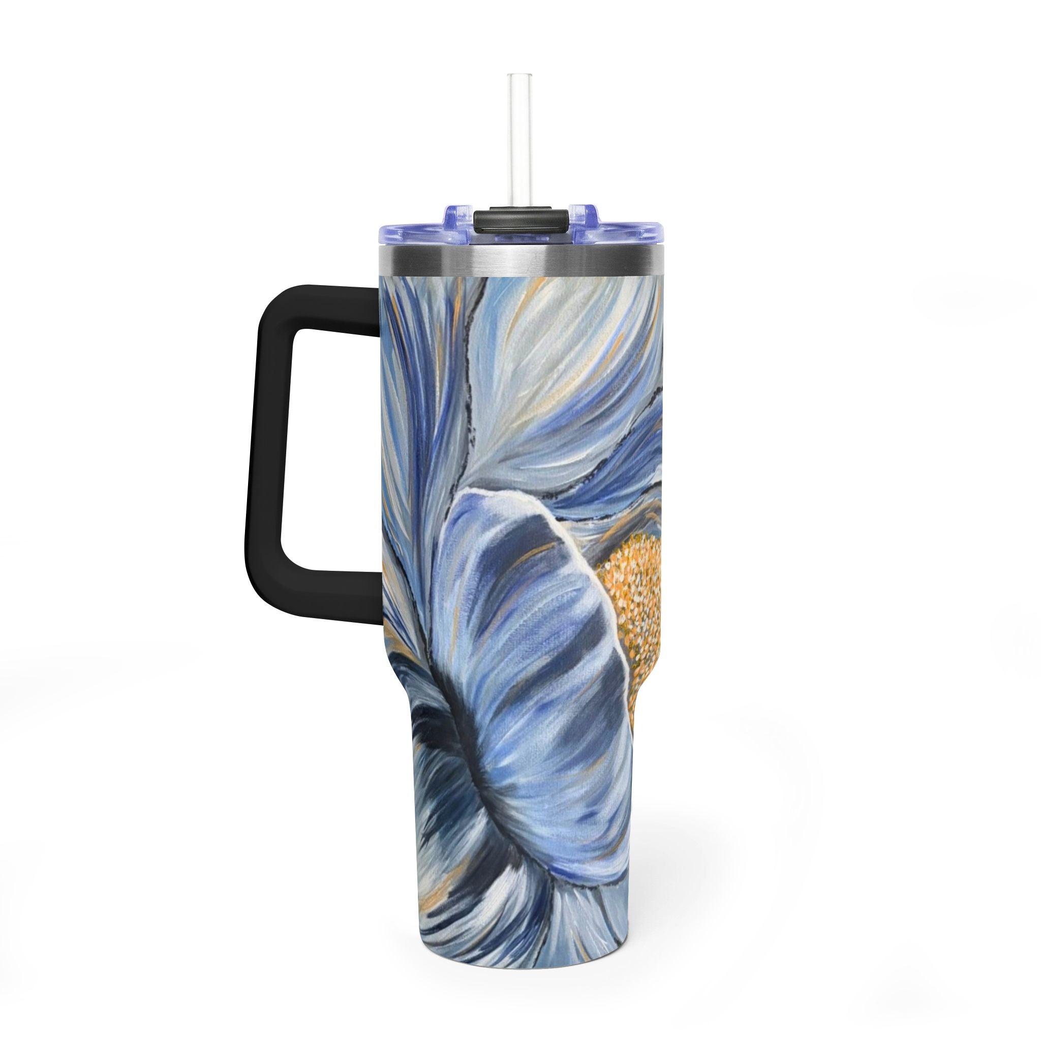 Velvet Current 40oz  Vacuum Tumbler — Insulated Travel Mug with Straw