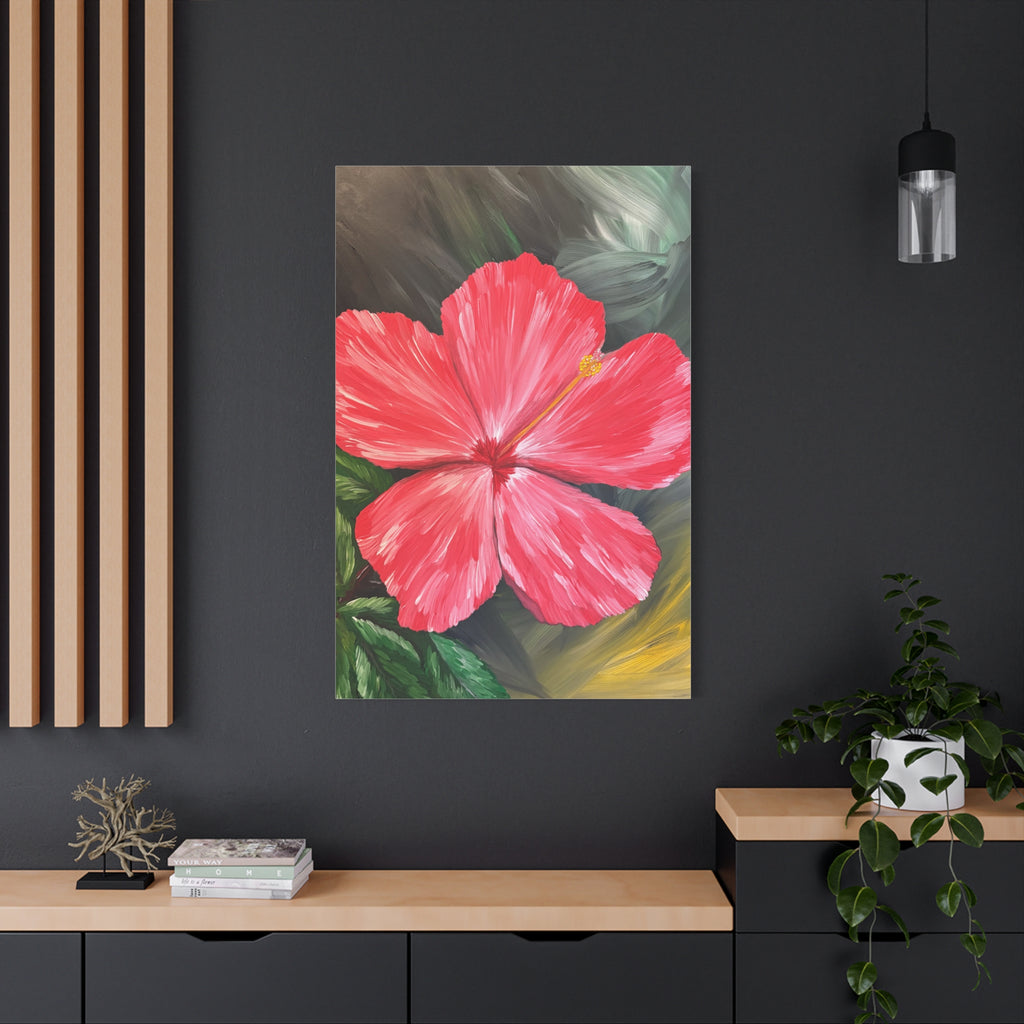 Hibiscus Hues Canvas Wall Art