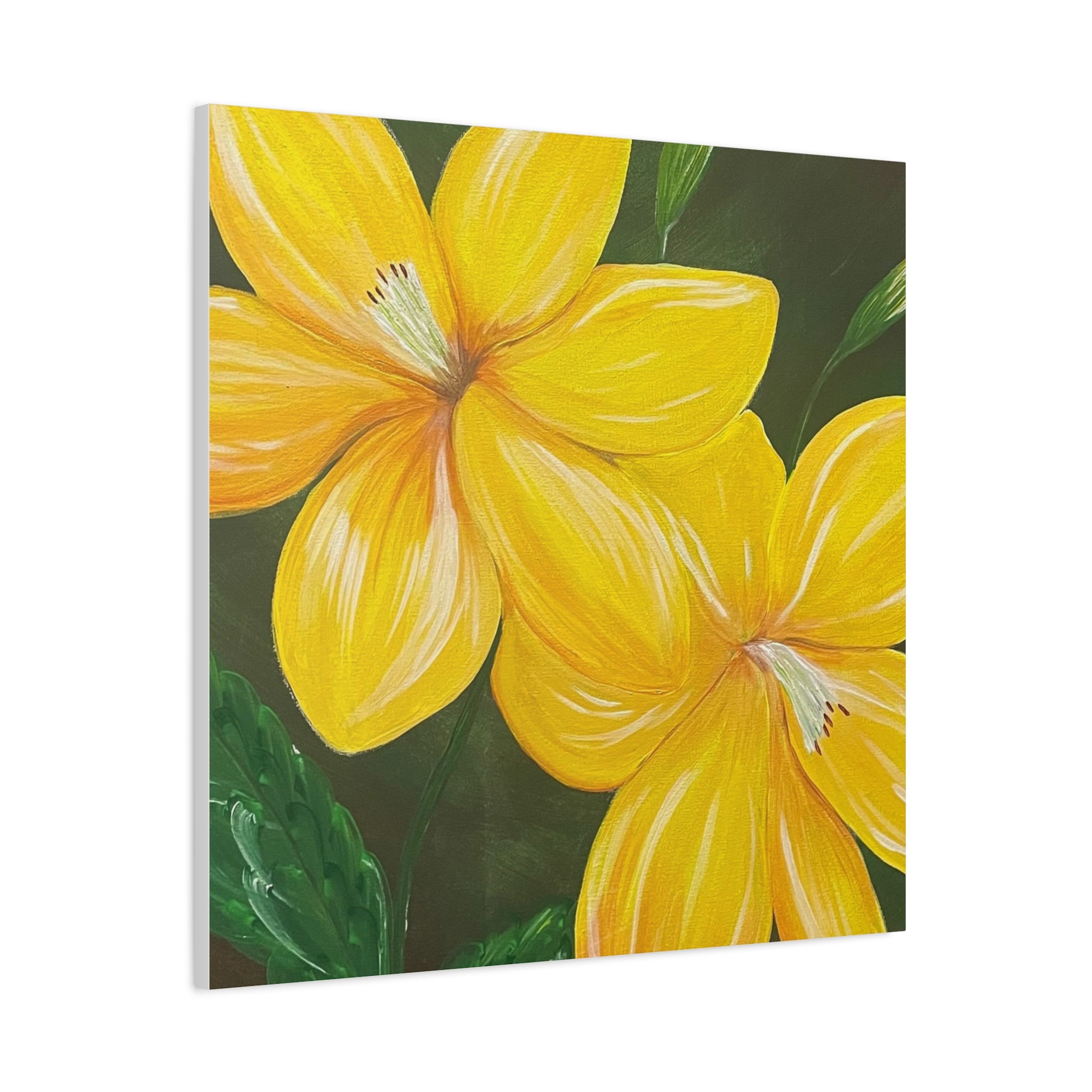 Golden Bloom Canvas Wall Art