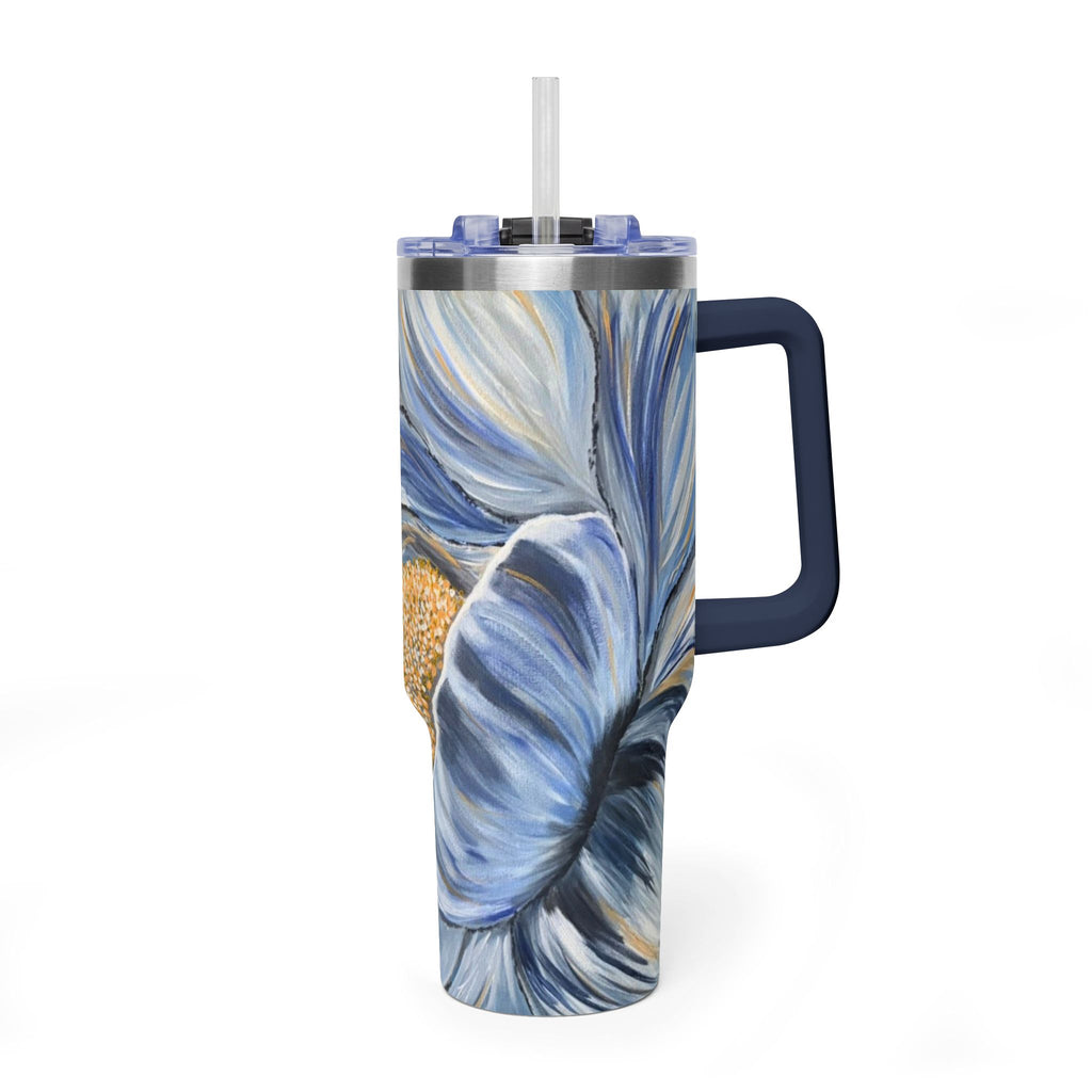 Velvet Current 40oz  Vacuum Tumbler — Insulated Travel Mug with Straw