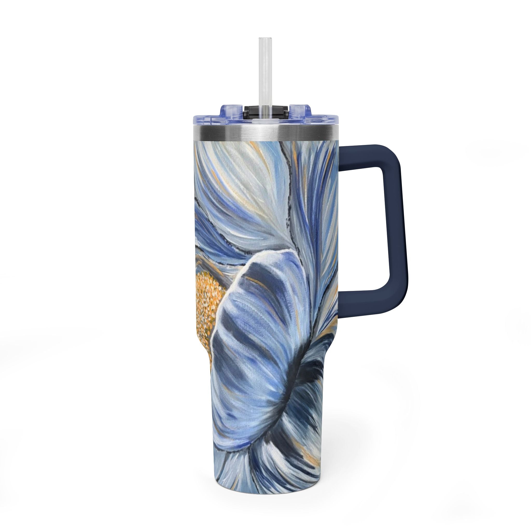 Velvet Current 40oz  Vacuum Tumbler — Insulated Travel Mug with Straw