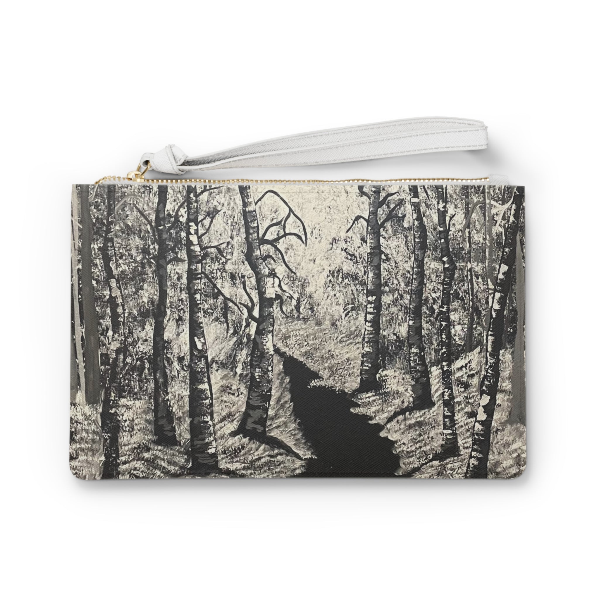 Silver Shadow Clutch Bag Custom Makeup Bags
