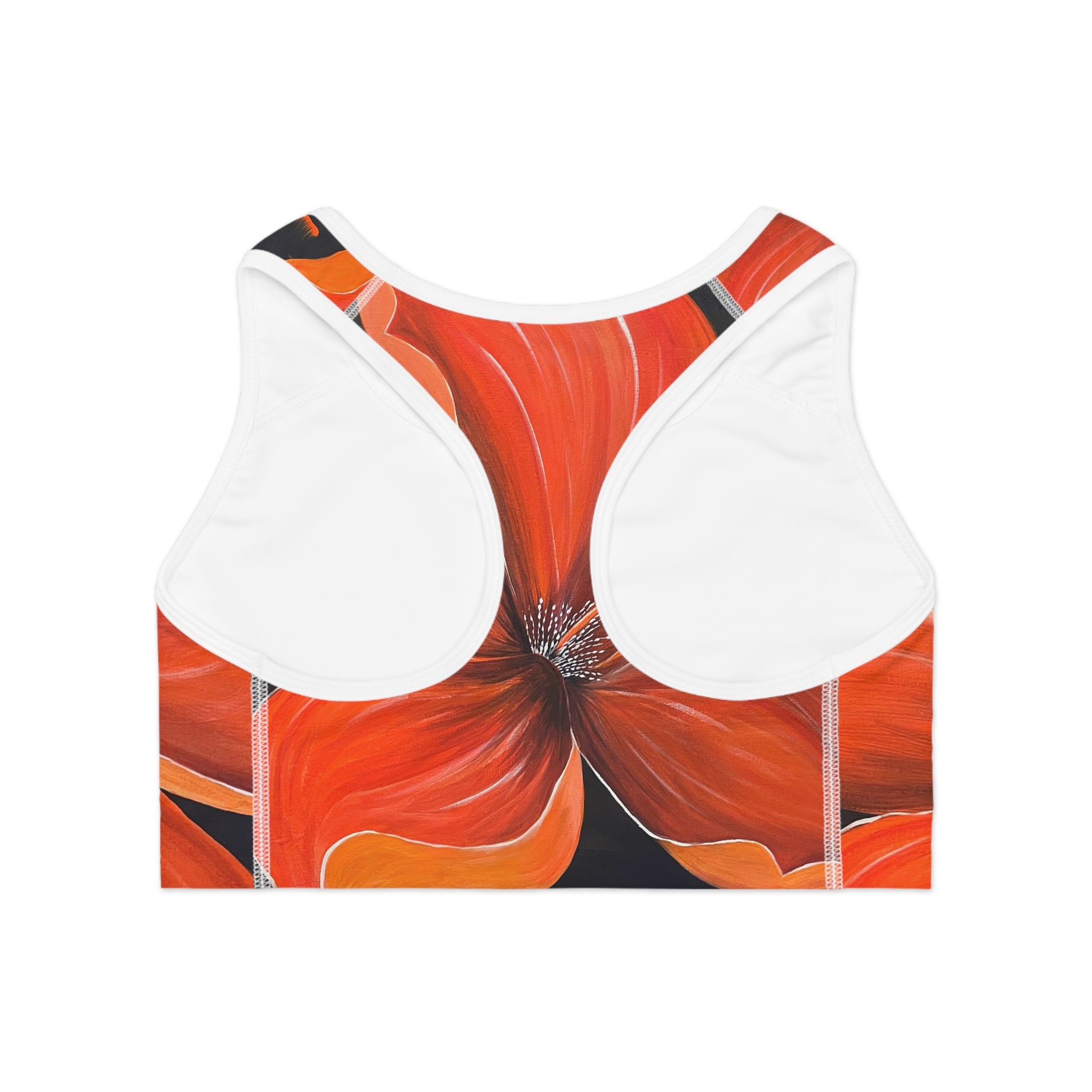 Scarlet Veil Sports Bra, Activewear for Yoga, Workout Gear, Gift for Fitness Lovers, Exercise Top, Beachwear