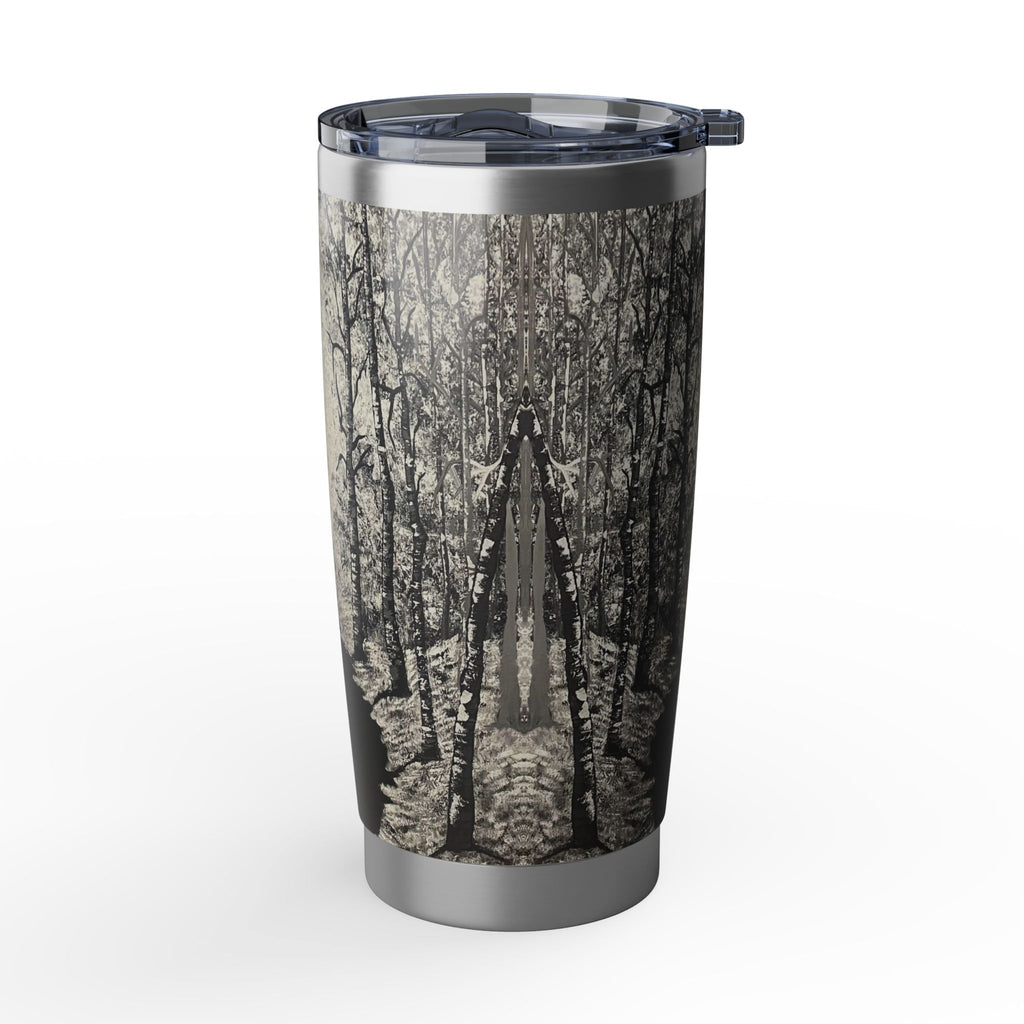 Silver Shadows 20oz Insulated Drinkware, Summer Travel Mug, Gift for Nature Lovers, Eco-Friendly Hydration