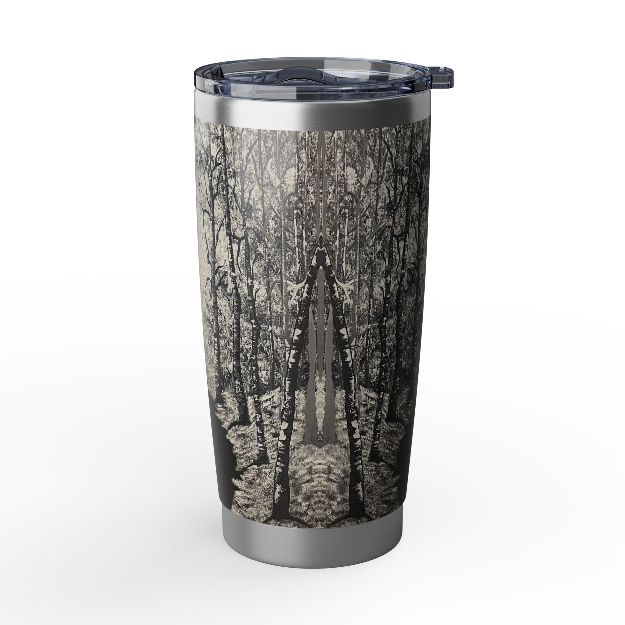 Silver Shadows 20oz Insulated Drinkware, Summer Travel Mug, Gift for Nature Lovers, Eco-Friendly Hydration