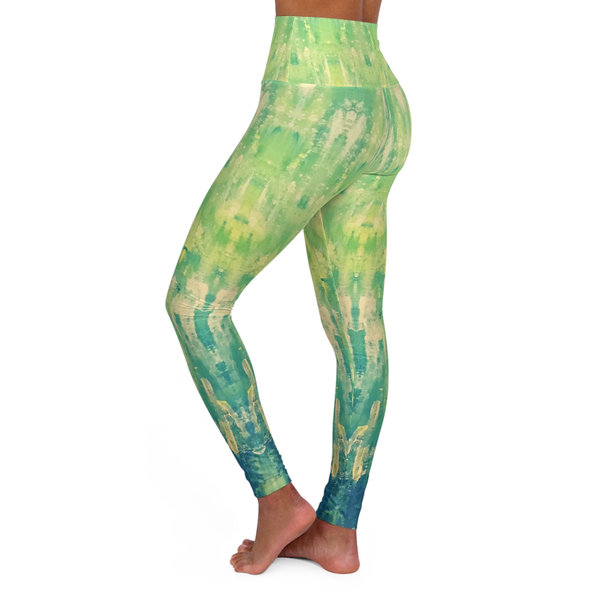 Hues of Heritage Yoga Leggings - Comfort Fit, Fitness Apparel, Workout Gear, Athleisure, Gift for Yoga Lovers