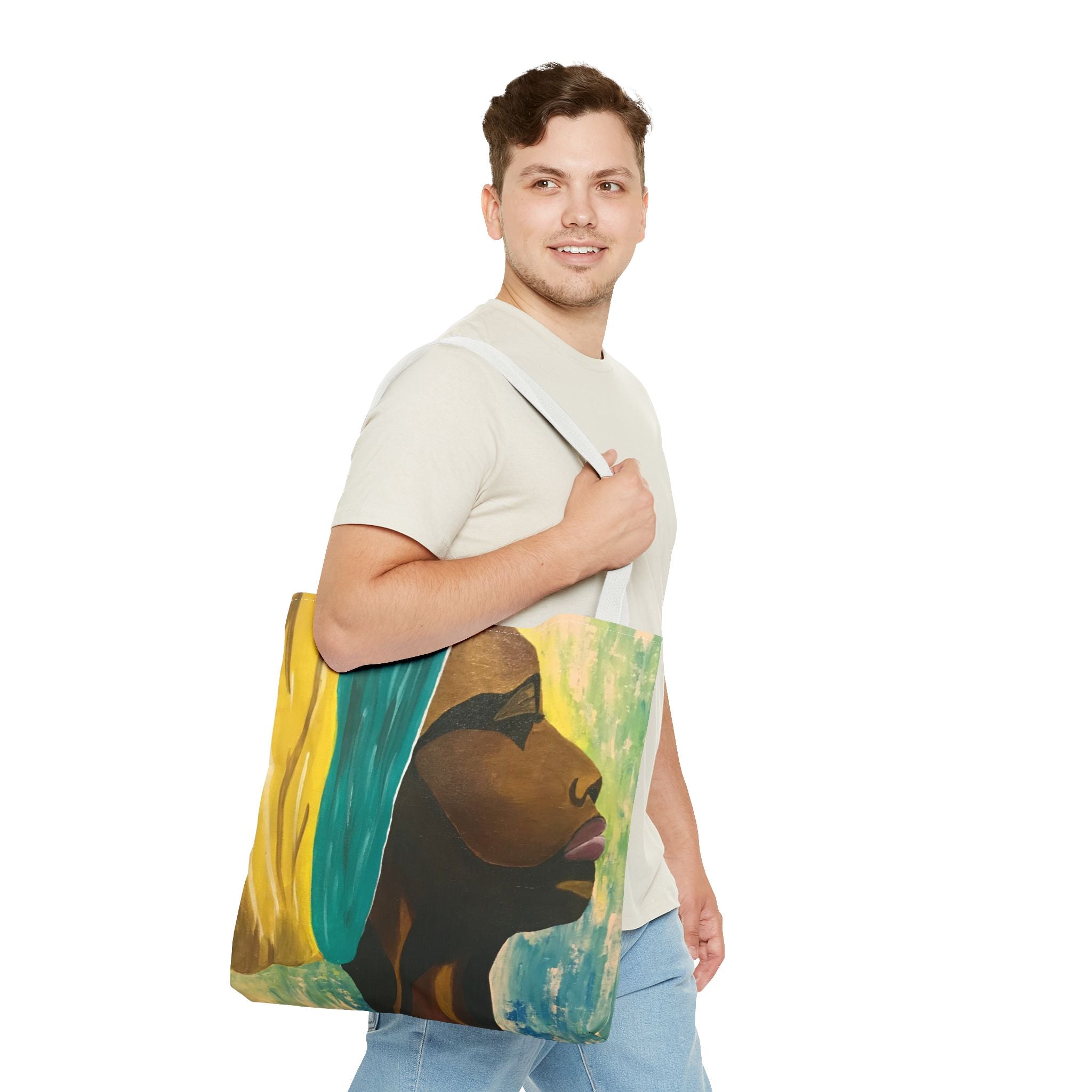 Hues of Heritage Hand Painted Tote Bag