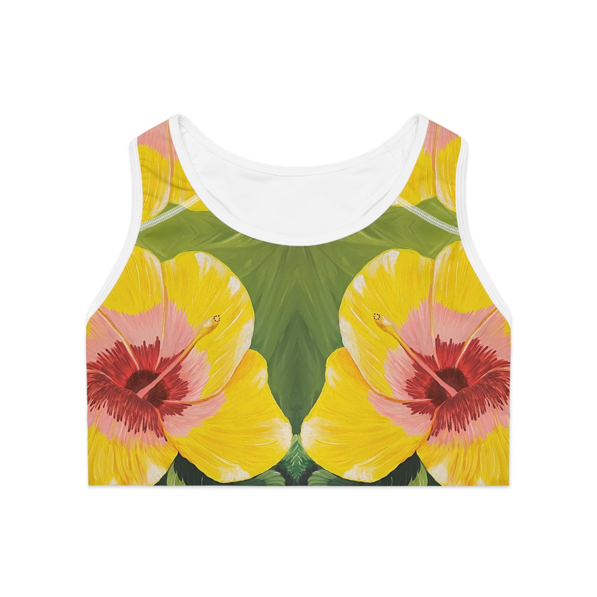 Blushing Sunrise Sports Bra, Activewear for Yoga, Workout Gear, Gift for Fitness Lovers, Exercise Top, Beachwear