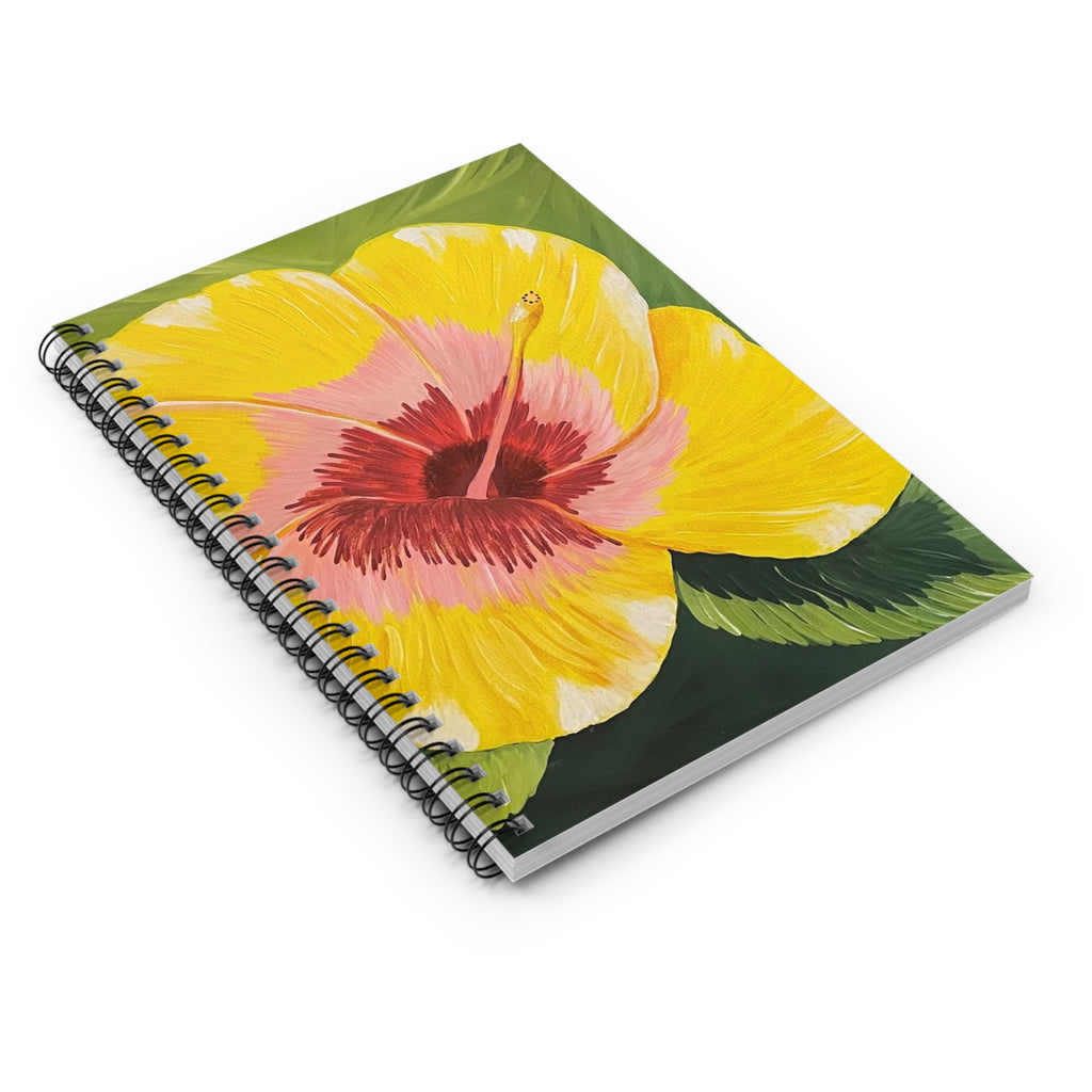 Blushing Sunrise Hand-Painted Spiral Notebook