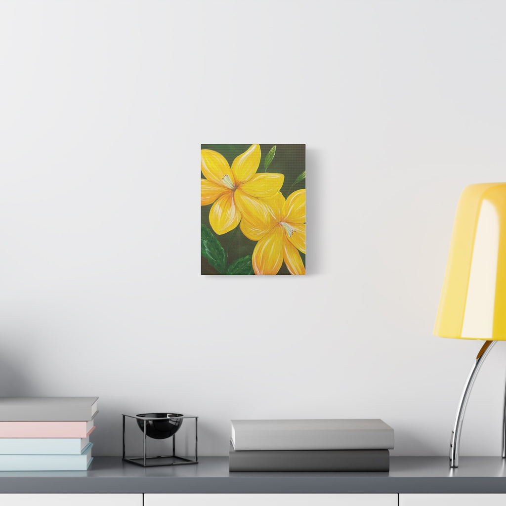 Golden Bloom Canvas Wall Art