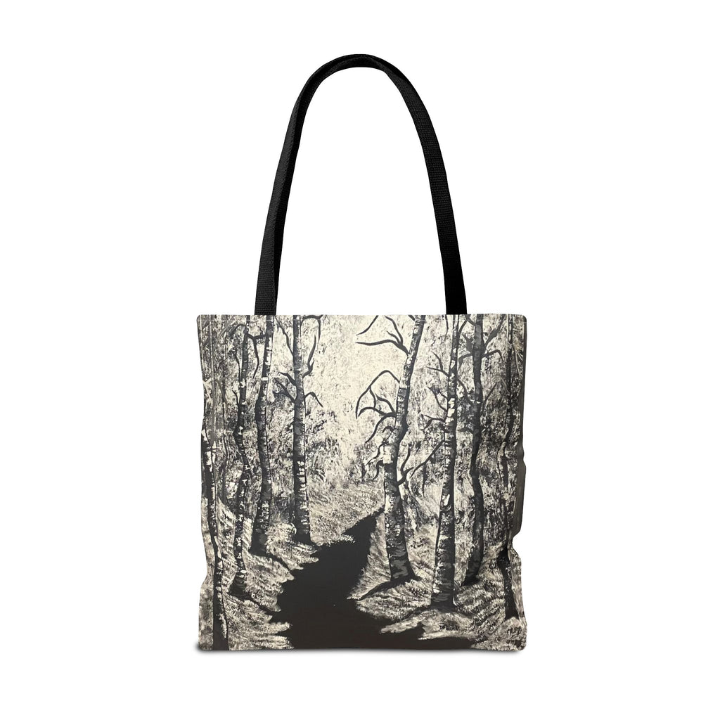 Silver Shadows Hand Painted Tote Bag