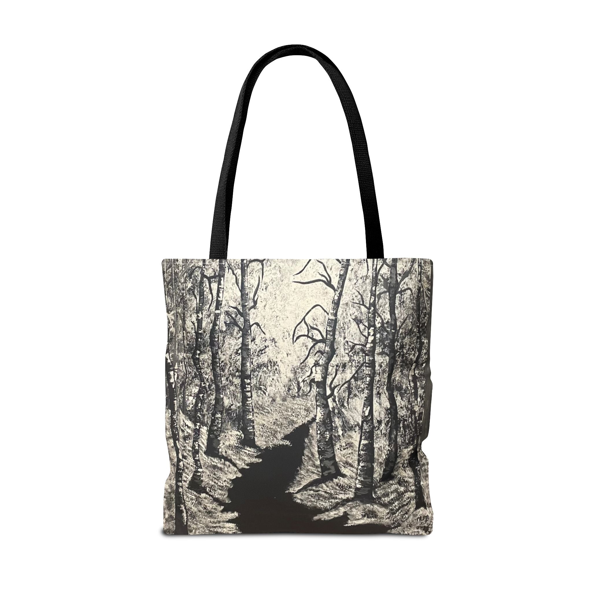 Silver Shadows Hand Painted Tote Bag