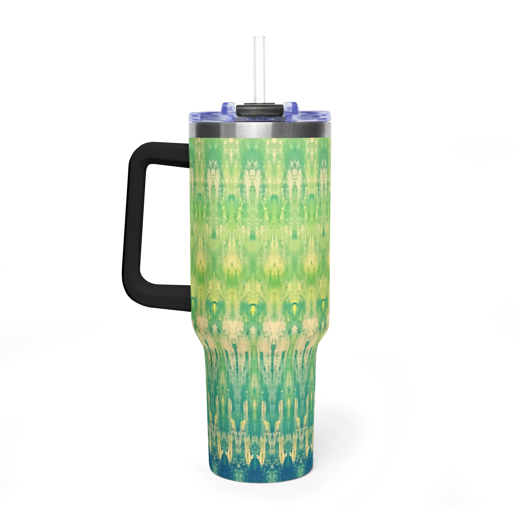 Hues of Heritage 40oz  Vacuum Tumbler — Insulated Travel Mug with Straw