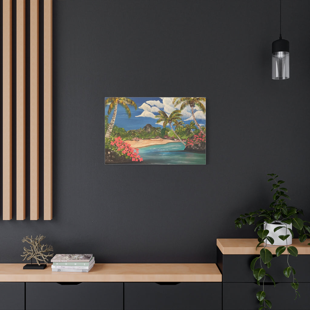 Blooming Paradise Abstract Art Canvas - Contemporary Wall Decor