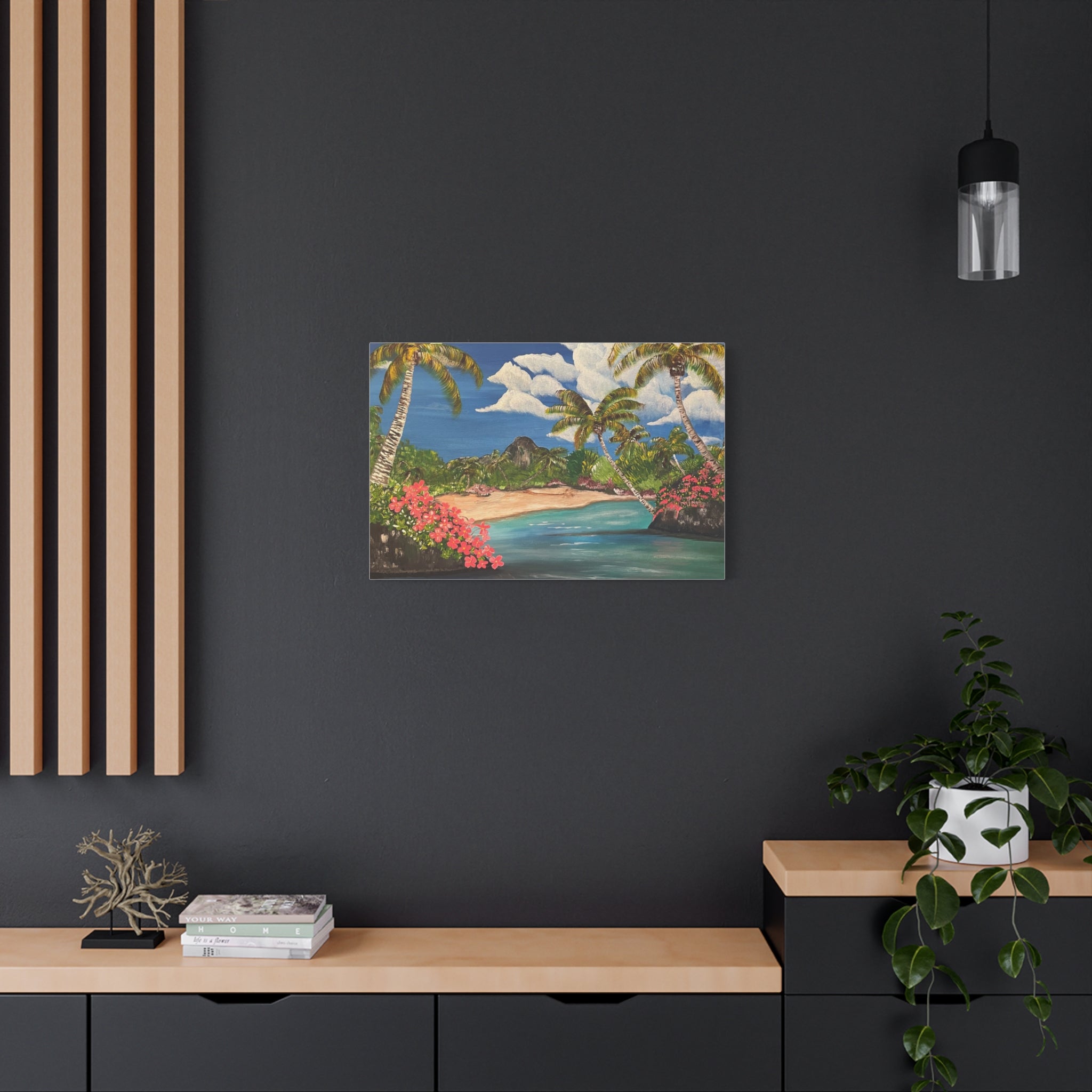 Blooming Paradise Abstract Art Canvas - Contemporary Wall Decor