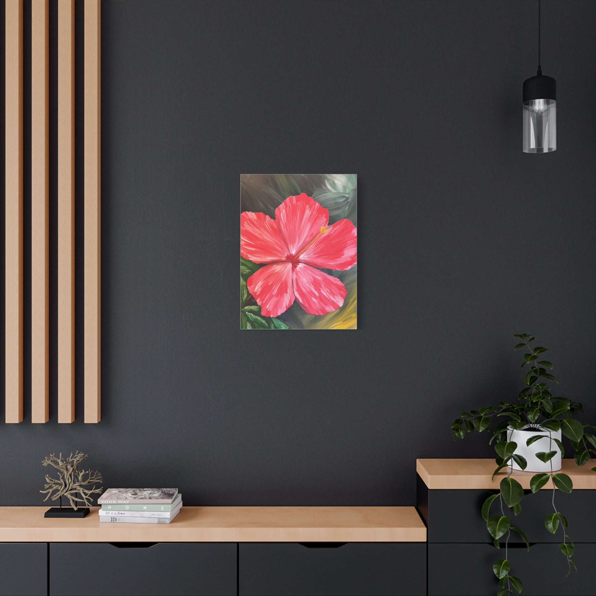 Hibiscus Hues Canvas Wall Art