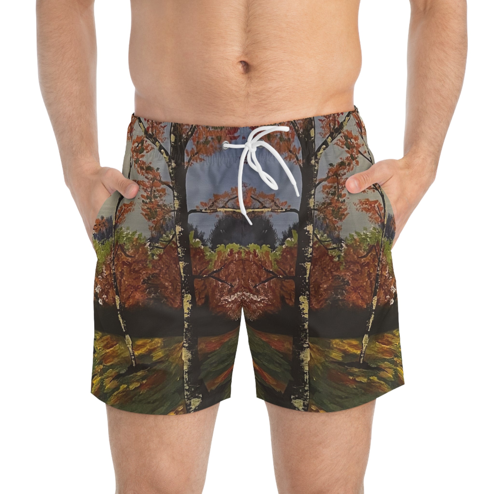 Whispering Birches Swim Trunks