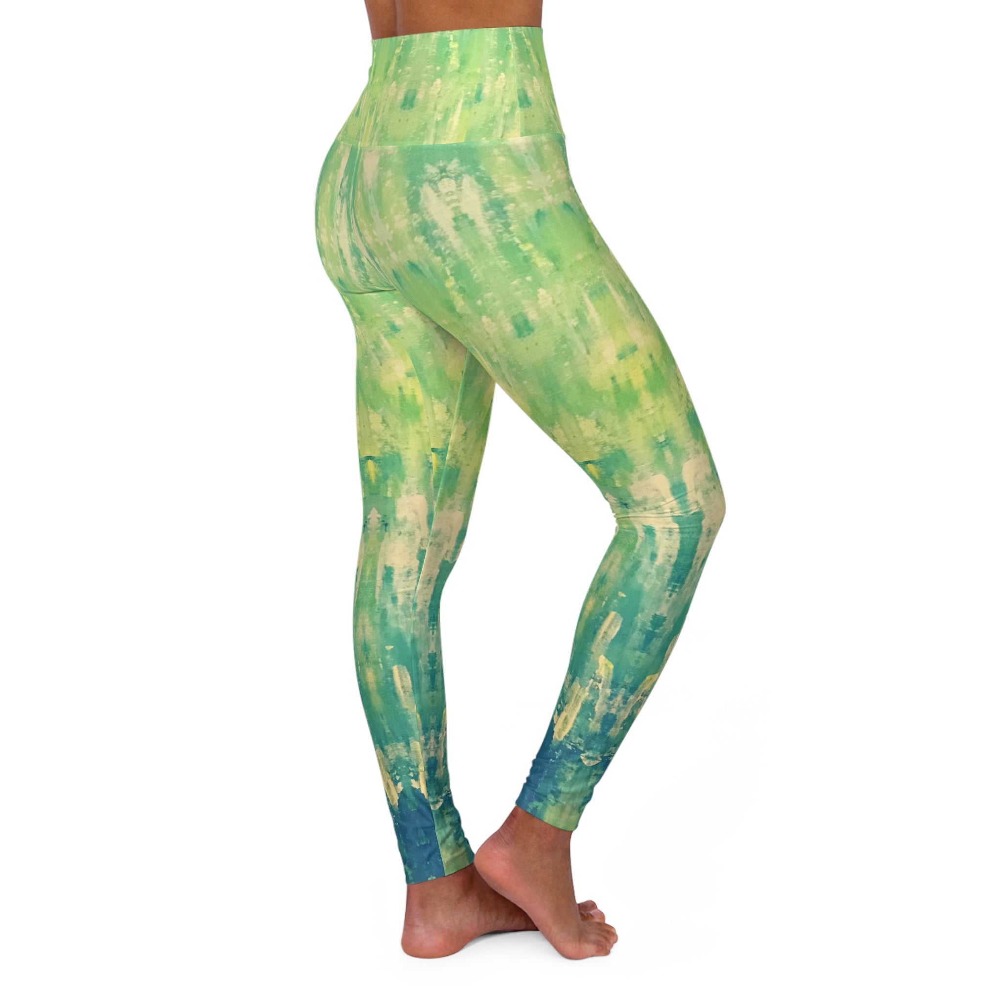 Hues of Heritage Yoga Leggings - Comfort Fit, Fitness Apparel, Workout Gear, Athleisure, Gift for Yoga Lovers