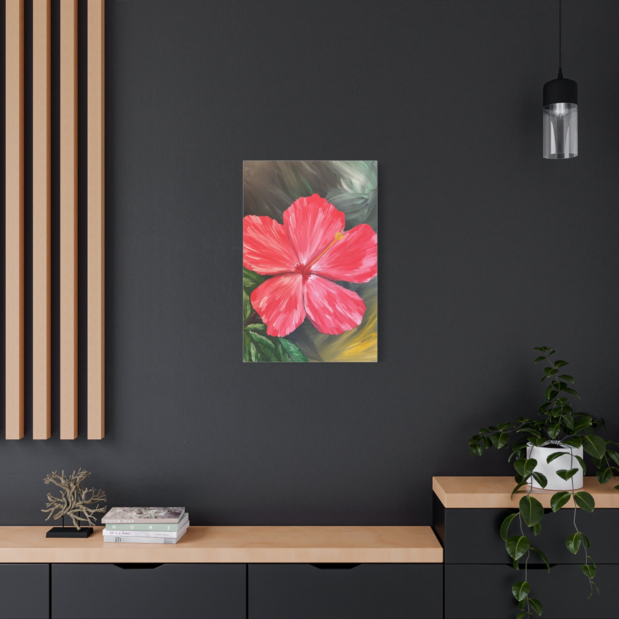 Hibiscus Hues Canvas Wall Art