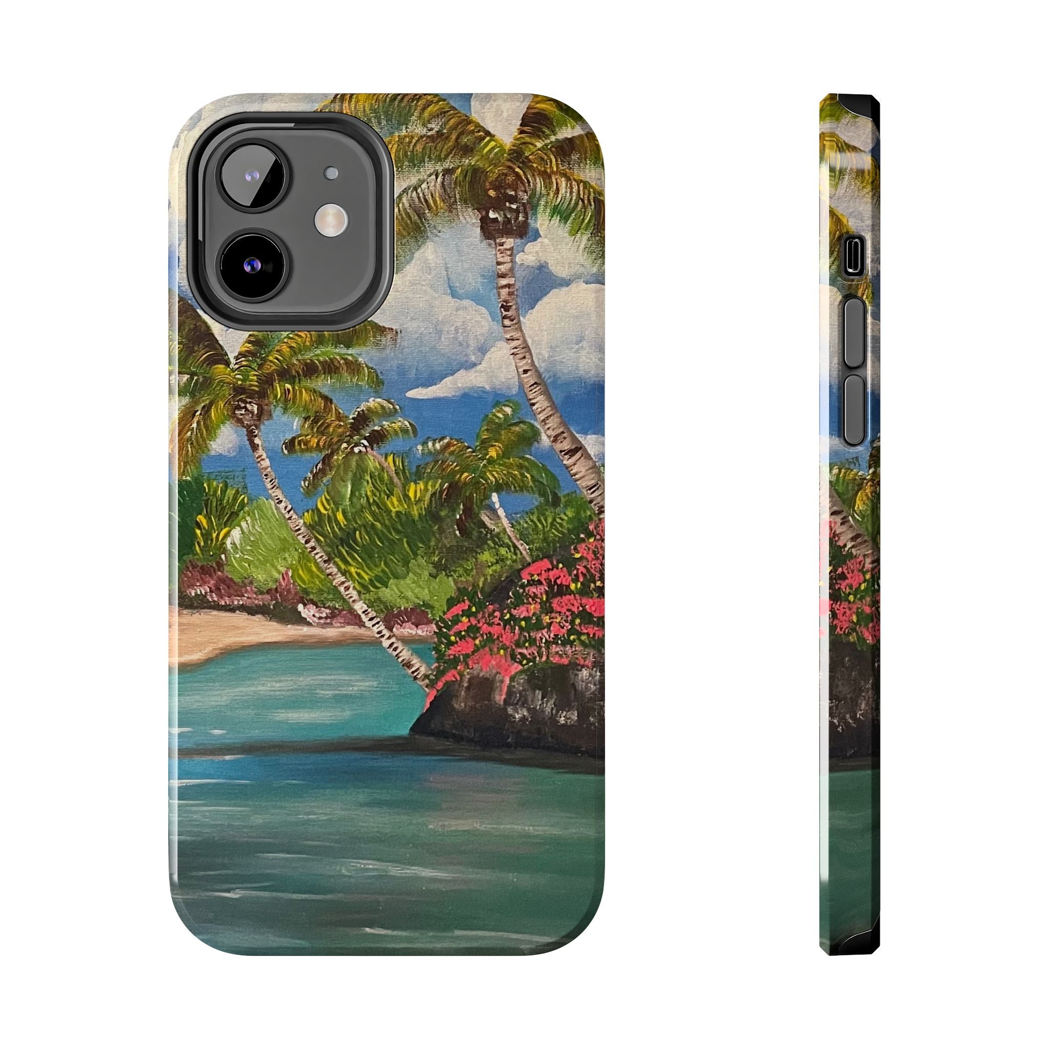 Blooming Paradise Phone Case Hand Painted Unique Designs