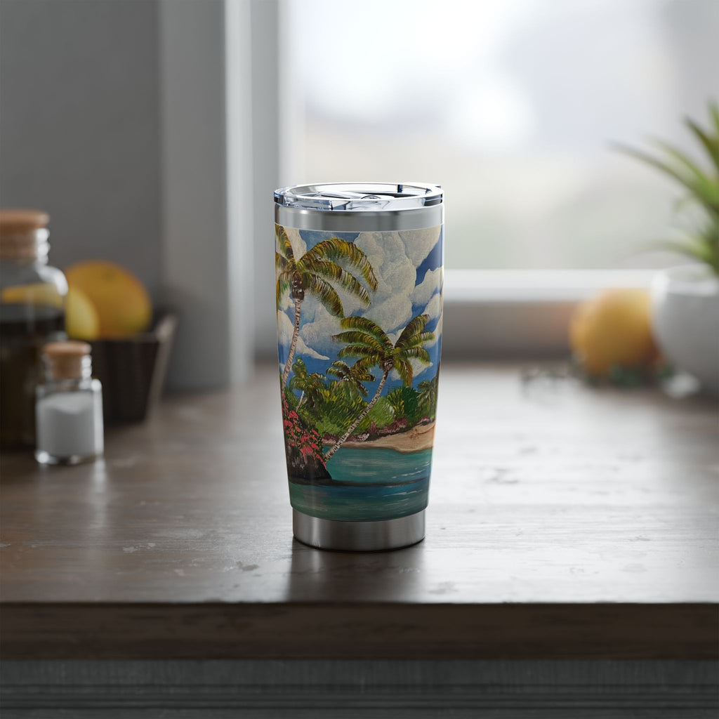 Blooming Paradise 20oz Insulated Drinkware, Summer Travel Mug, Gift for Nature Lovers, Eco-Friendly Hydration