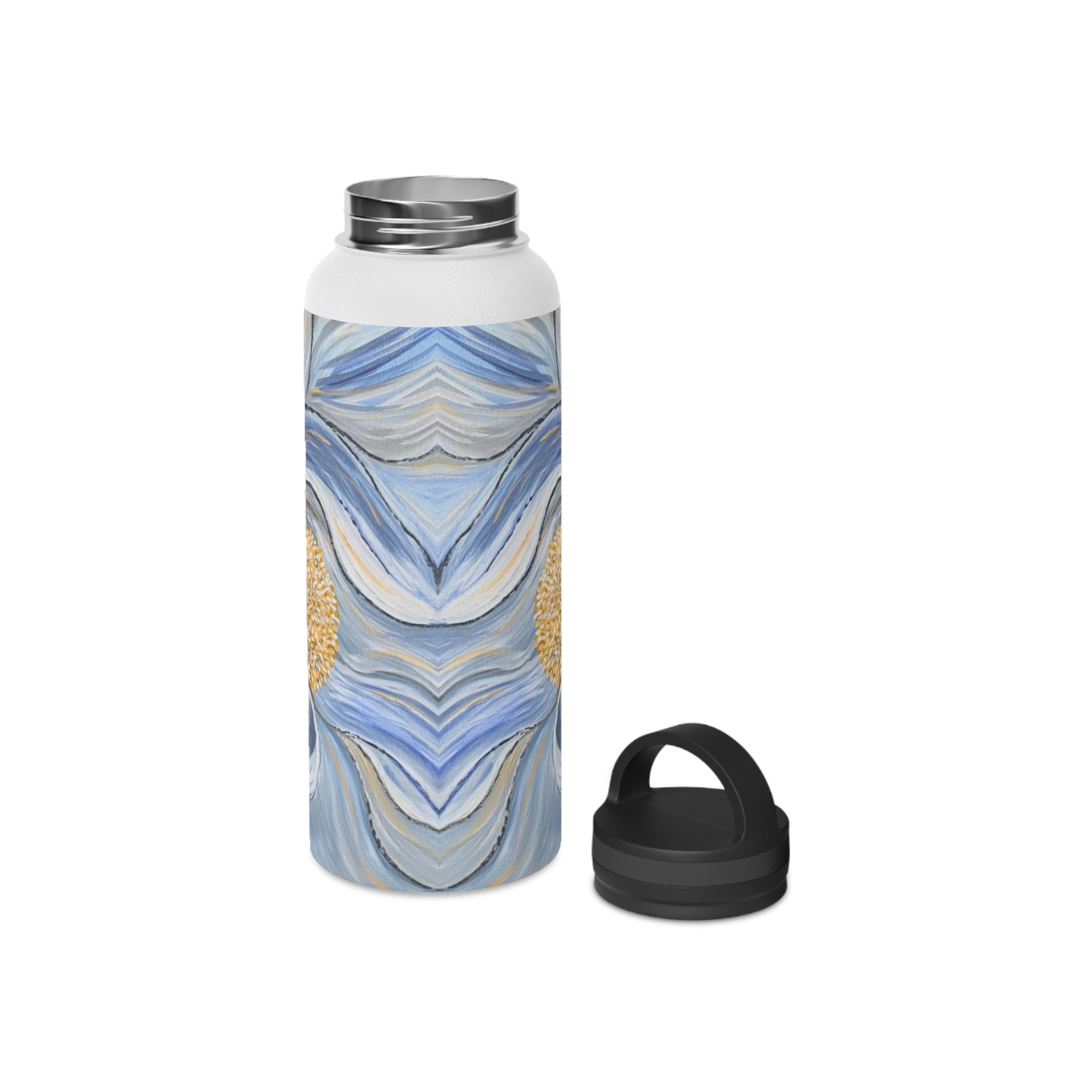 Velvet Current Stainless Steel Water Bottle with Handle Lid