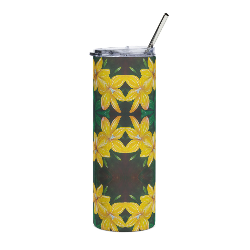 Golden Bloom 20oz Stainless Steel Tumbler
