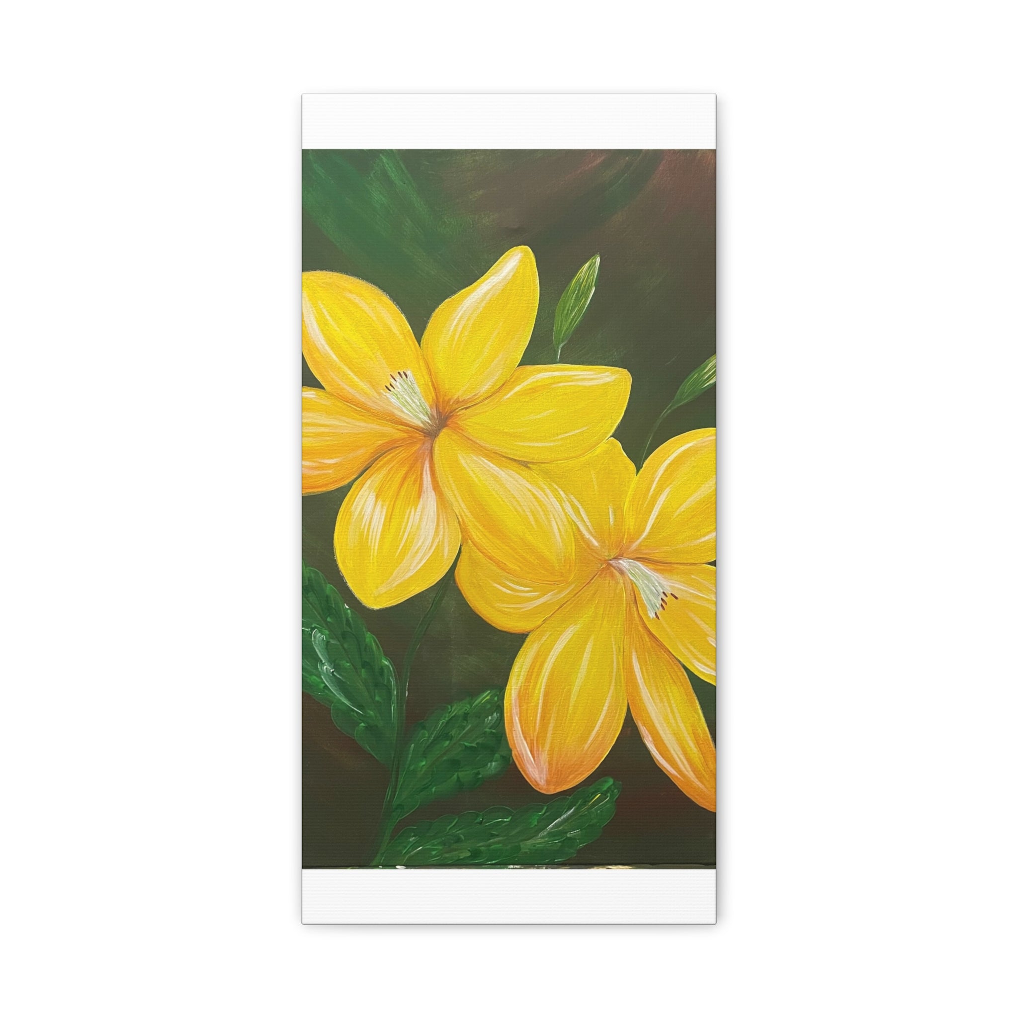 Golden Bloom Canvas Wall Art
