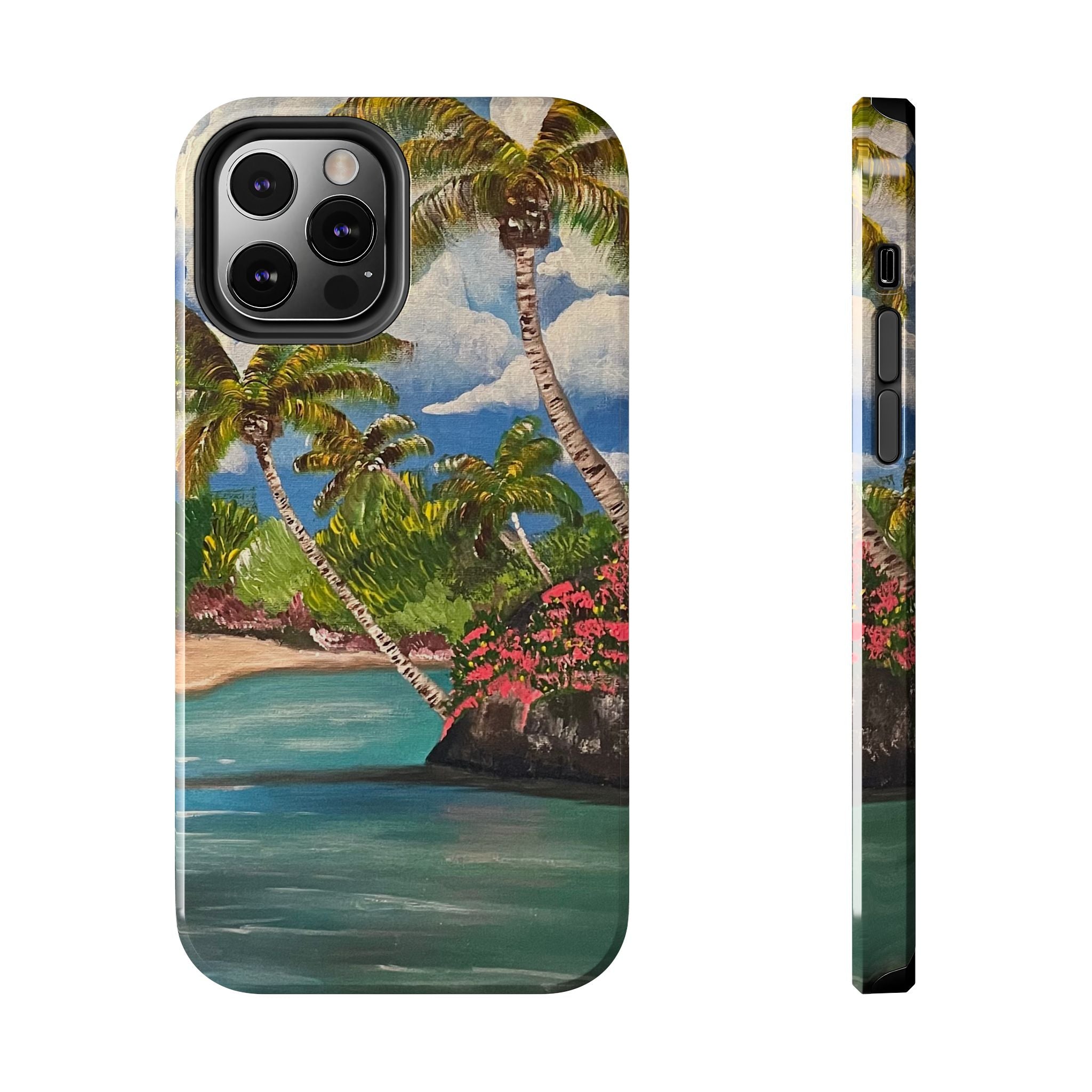 Blooming Paradise Phone Case Hand Painted Unique Designs