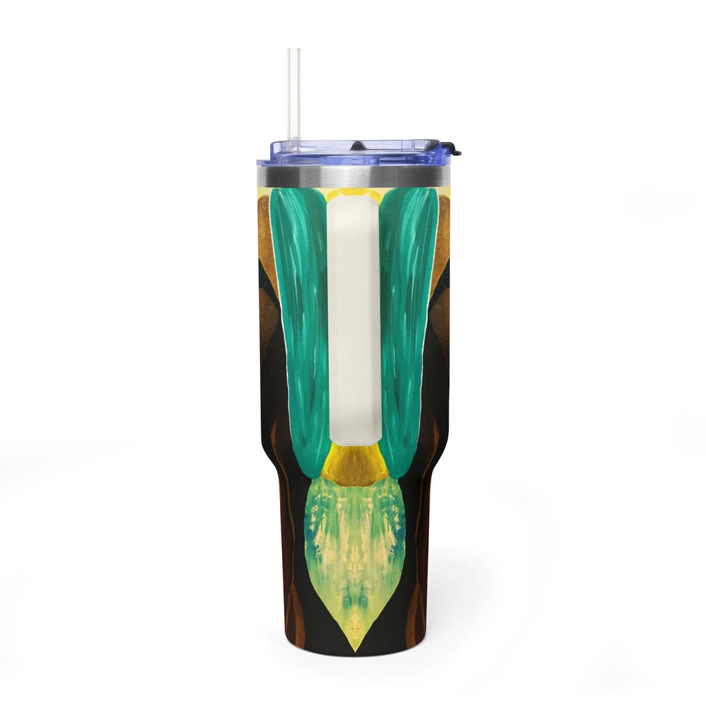 Hues of Heritage 40oz  Vacuum Tumbler — Insulated Travel Mug with Straw