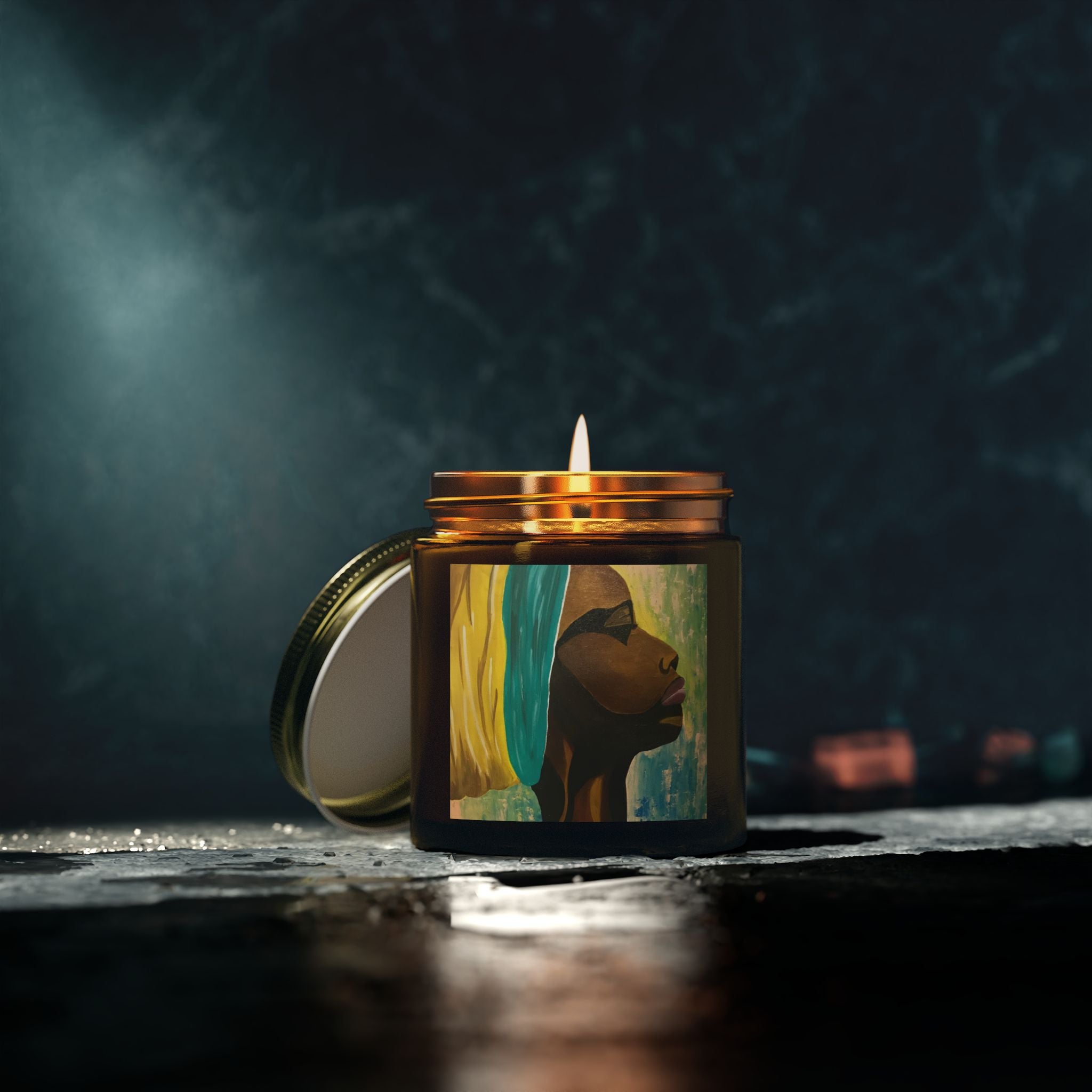 Hues of Heritage Scented Candles, Coconut Apricot Wax (4oz, 9oz)