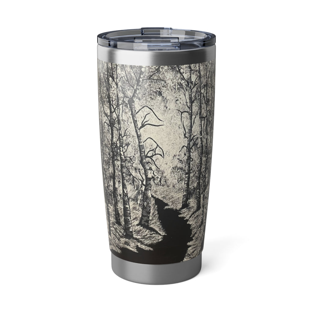 Silver Shadows 20oz Insulated Drinkware, Summer Travel Mug, Gift for Nature Lovers, Eco-Friendly Hydration
