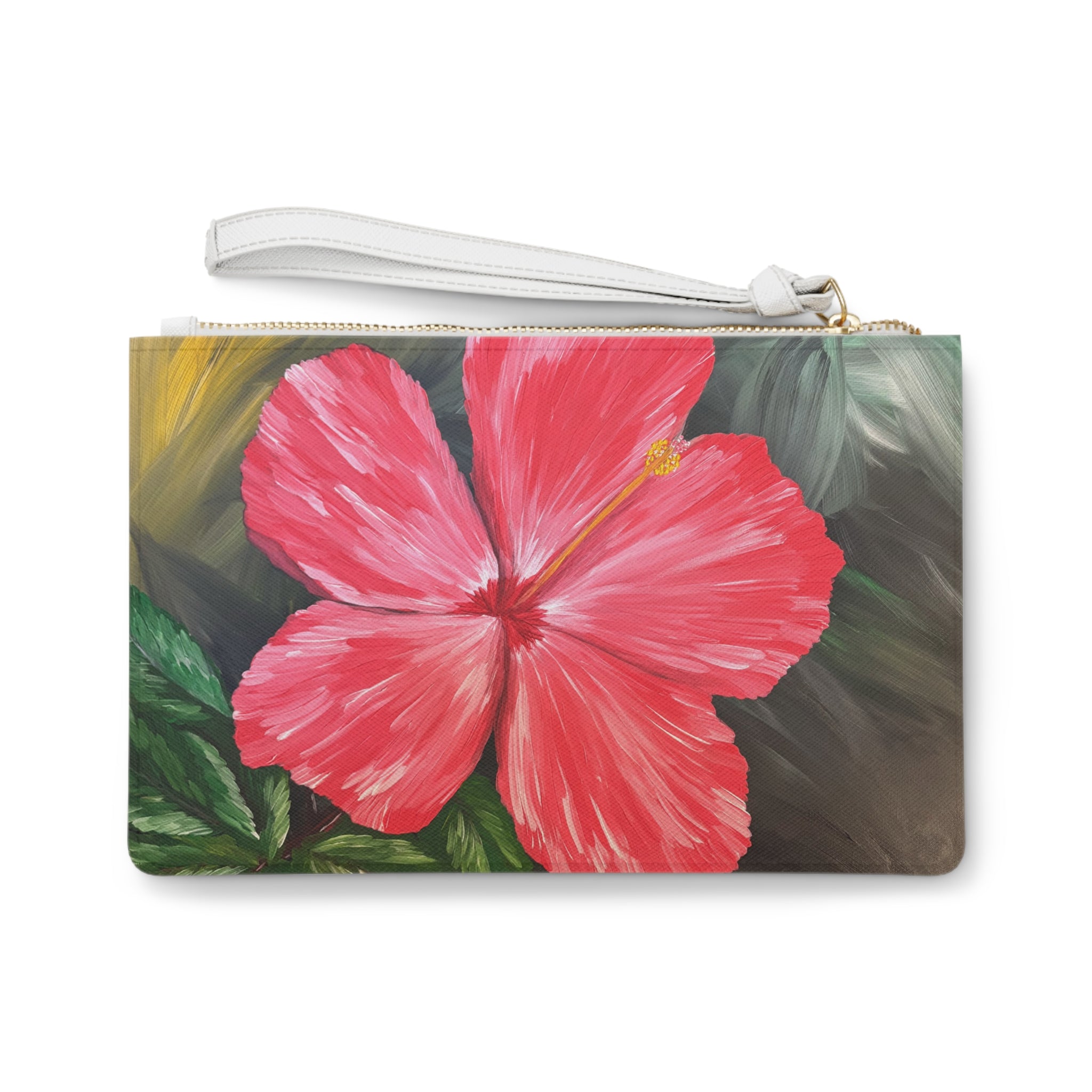 Hibiscus Hues Clutch Bag - Makeup Bags