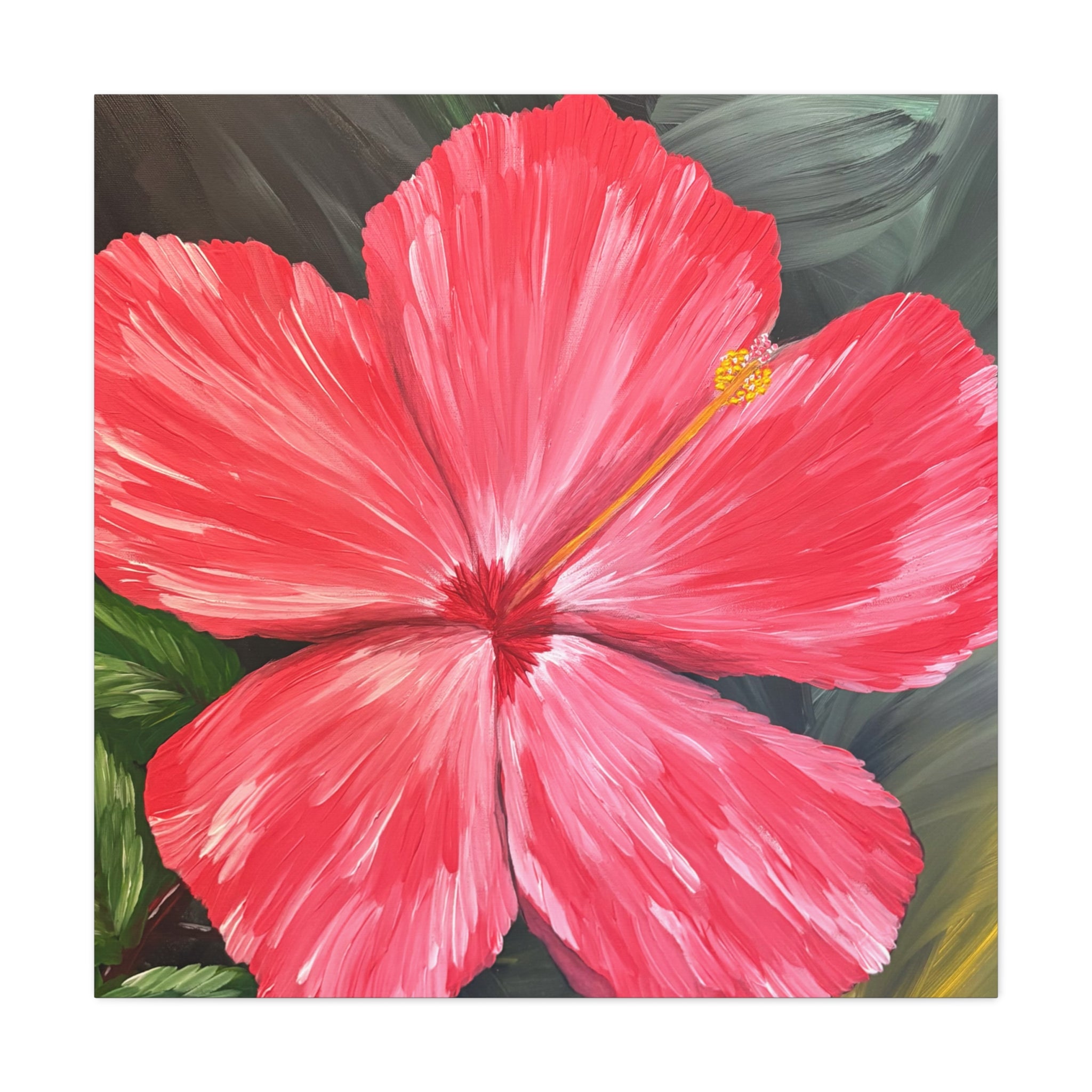 Hibiscus Hues Canvas Wall Art