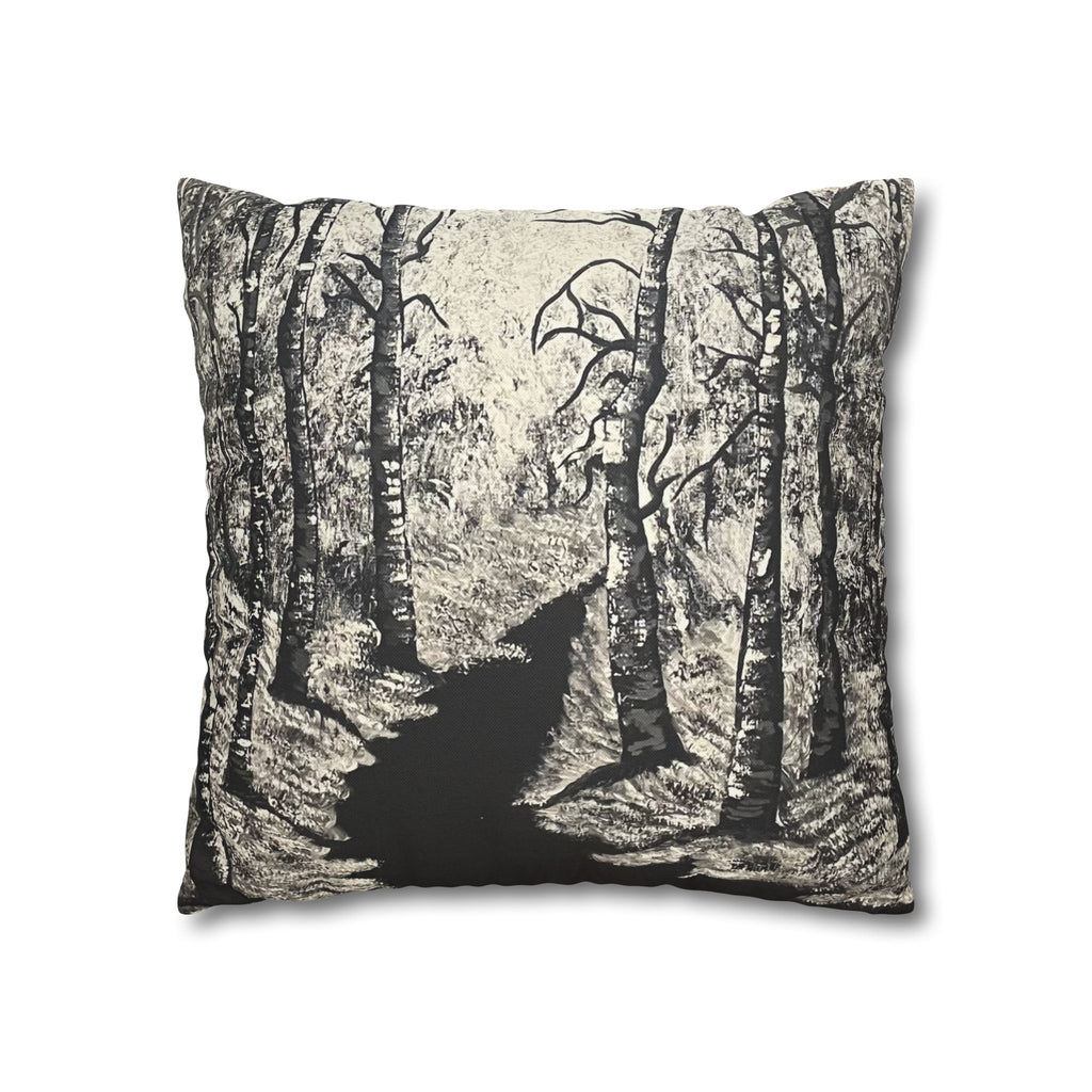 Silver Shadows Square Decorative Pillow Sham