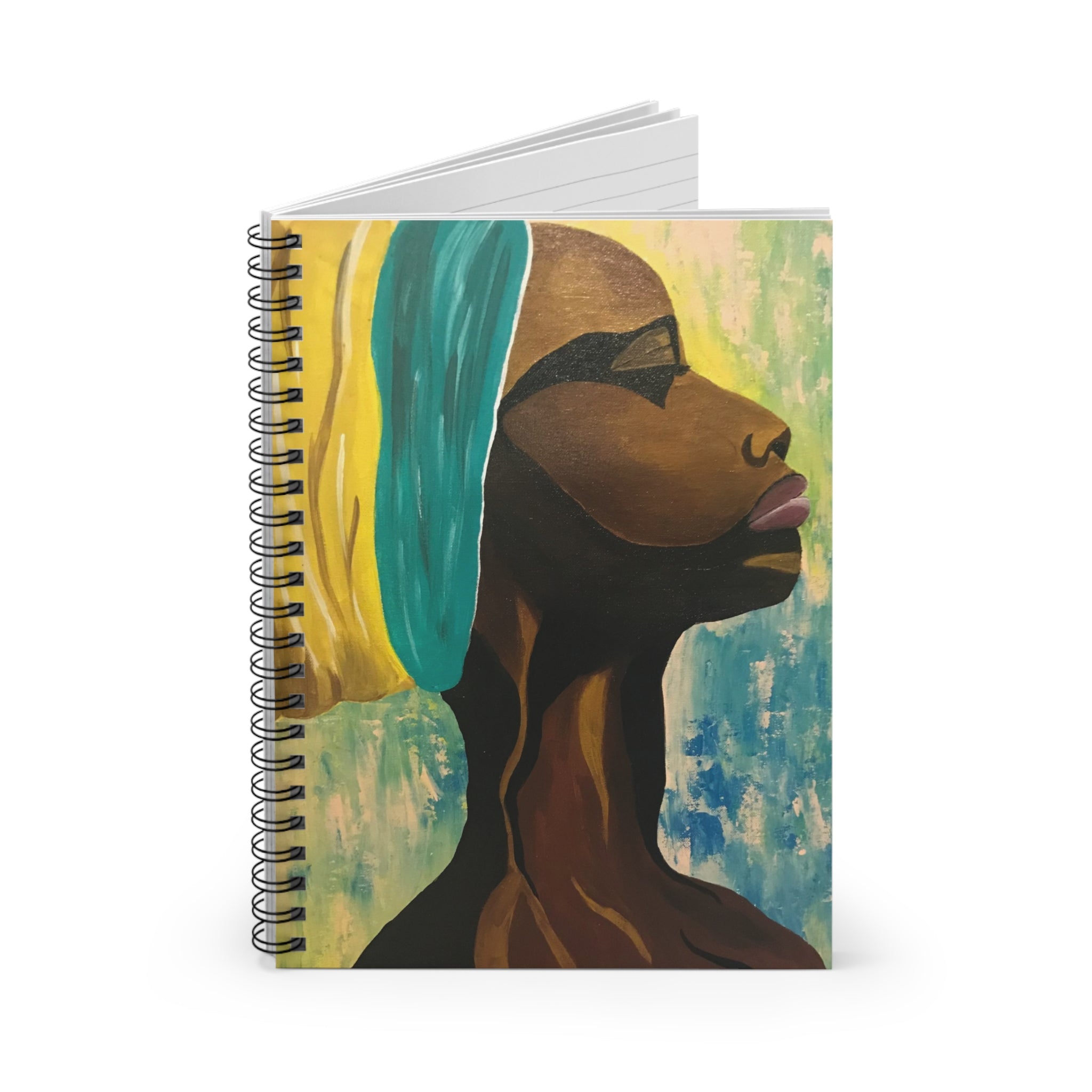 Hues of Heritage Hand-Painted Spiral Notebook