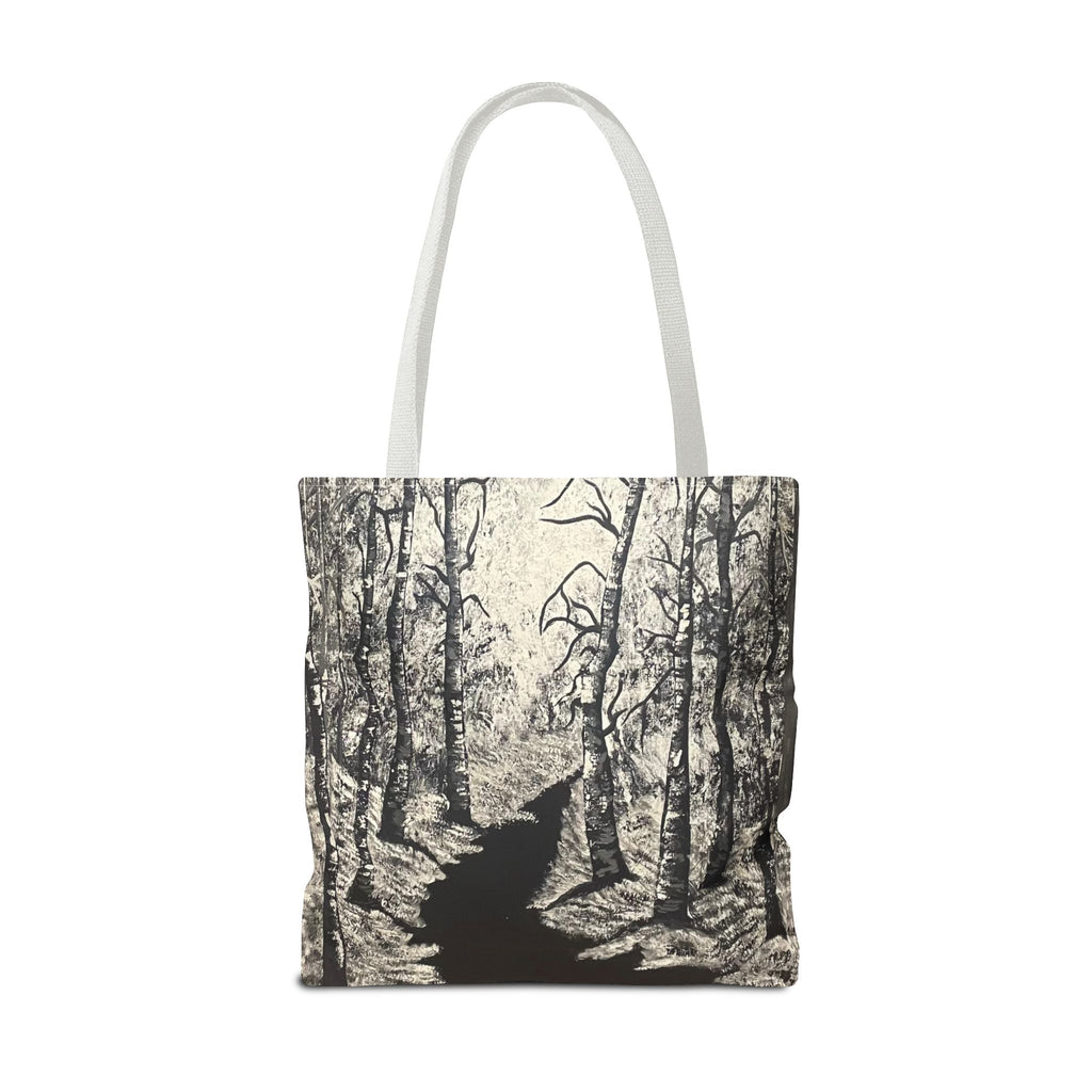 Silver Shadows Hand Painted Tote Bag