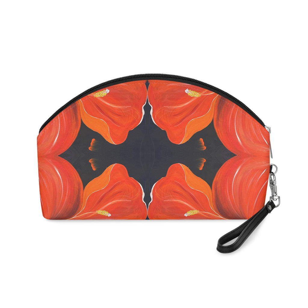 Scarlet Veil Cosmetic Pouch - Stylish Makeup Bag