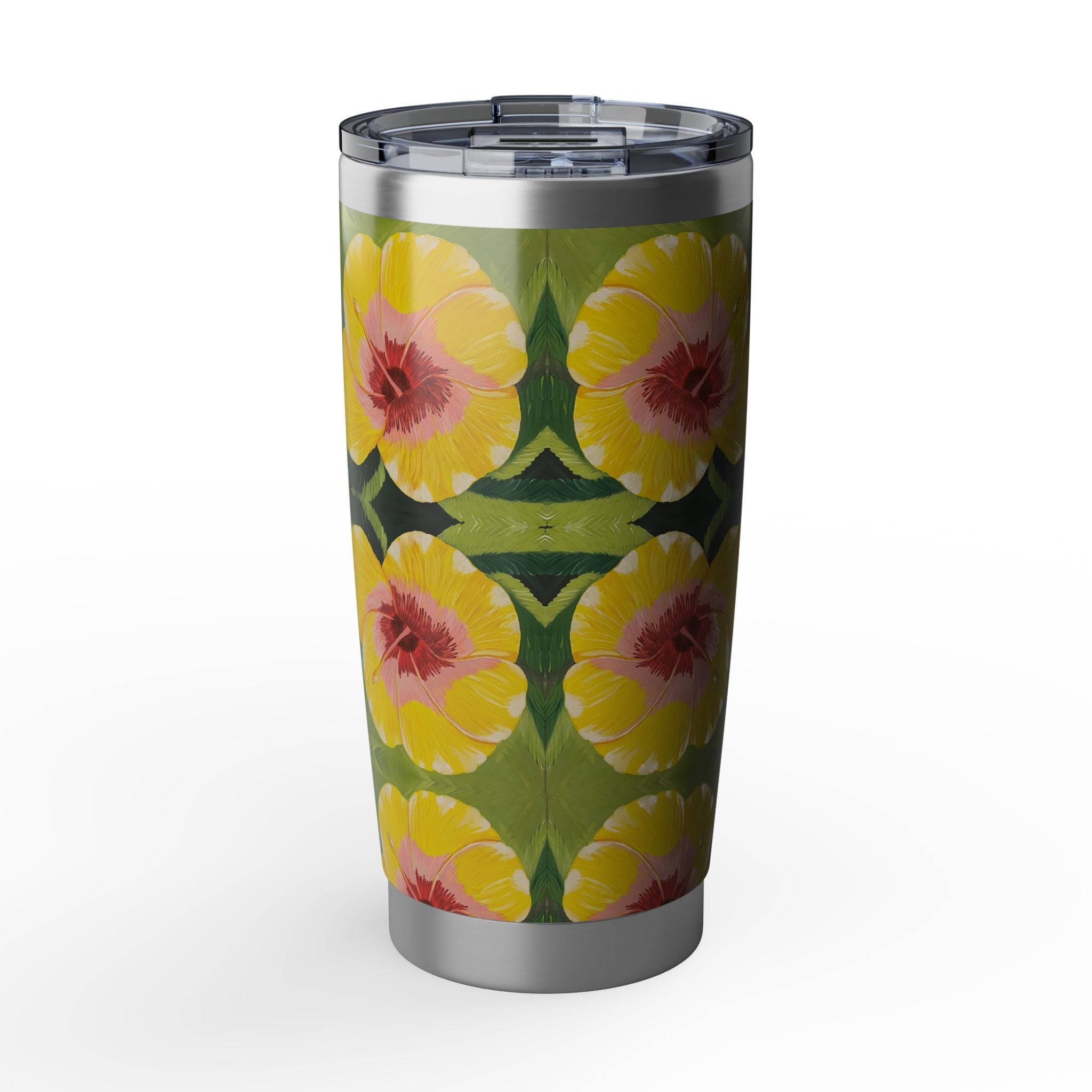 Blushing Sunrise Bloom Tumbler | Vagabond 20oz Insulated Drinkware, Summer Travel Mug, Gift for Nature Lovers, Eco-Friendly Hydration