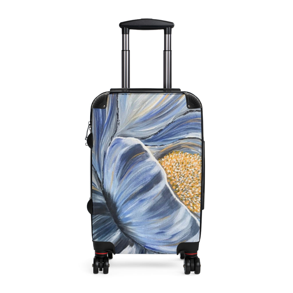 Velvet Current Handprinted Colorful Suitcase