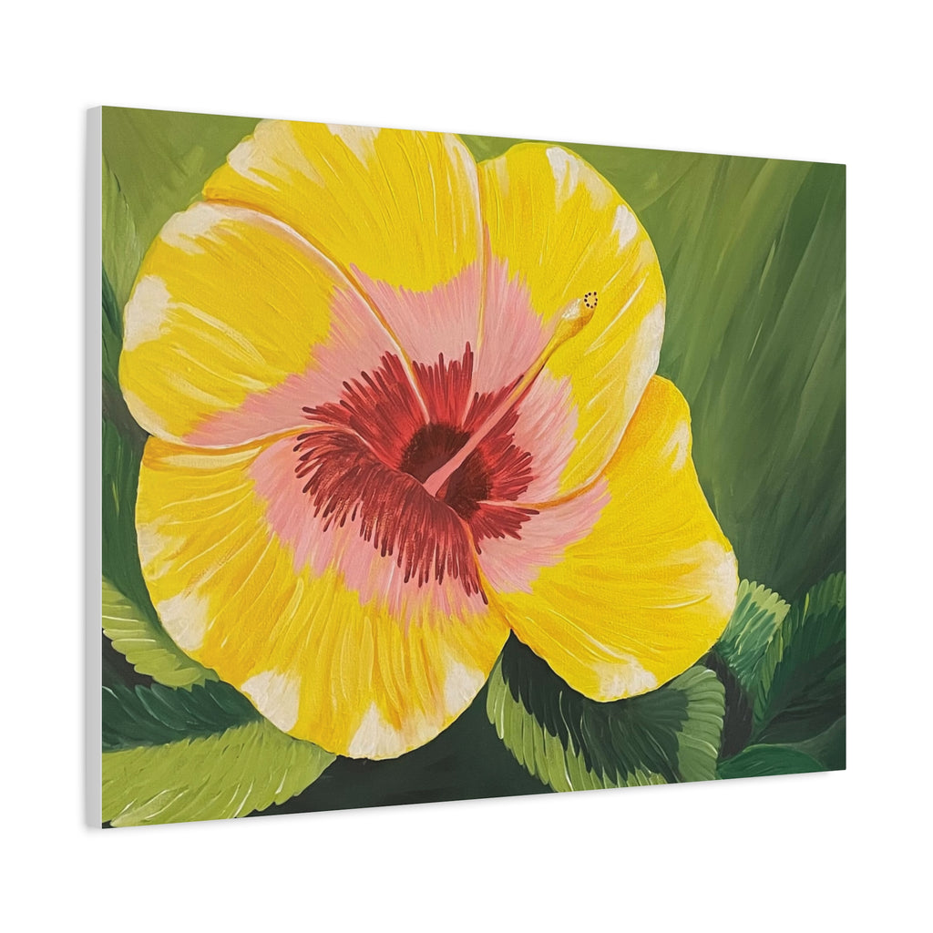 Blushing Sunrise Abstract Art Canvas - Contemporary Wall Decor