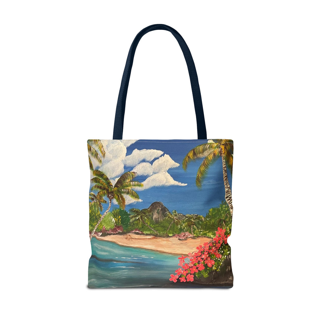 Blooming Paradise Hand Painted Tote Bag