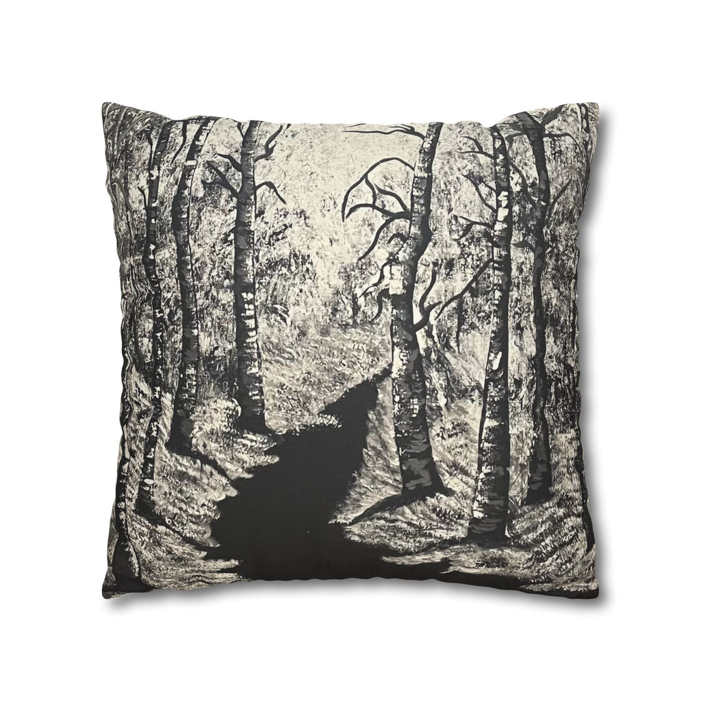 Silver Shadows Square Decorative Pillow Sham