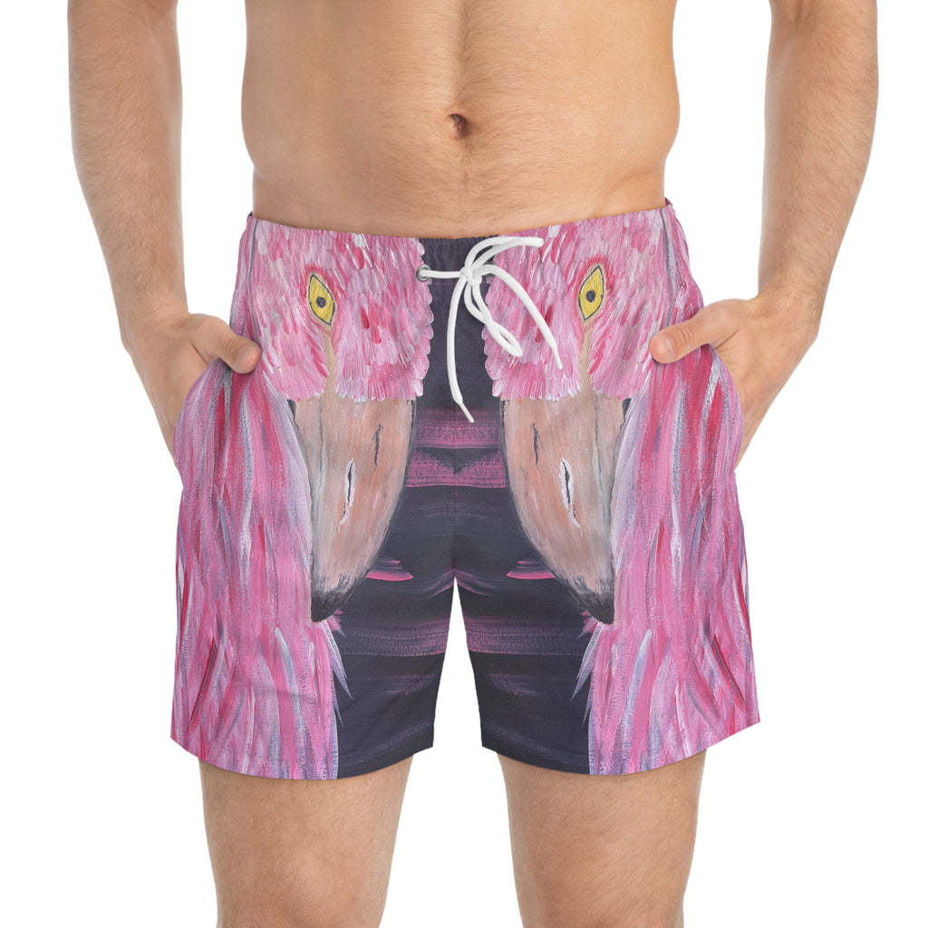 Feathered Grace Swim Trunks