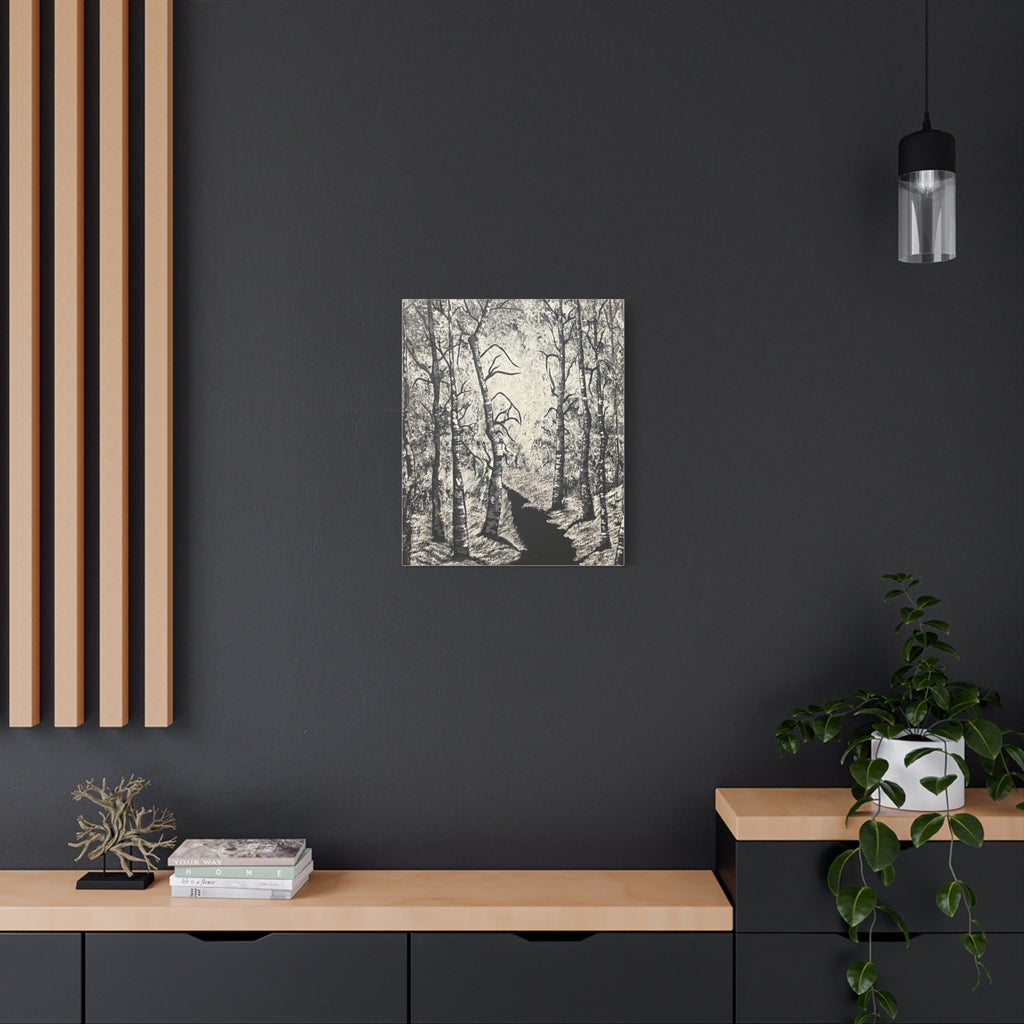 Silver Shadows Canvas Wall Art