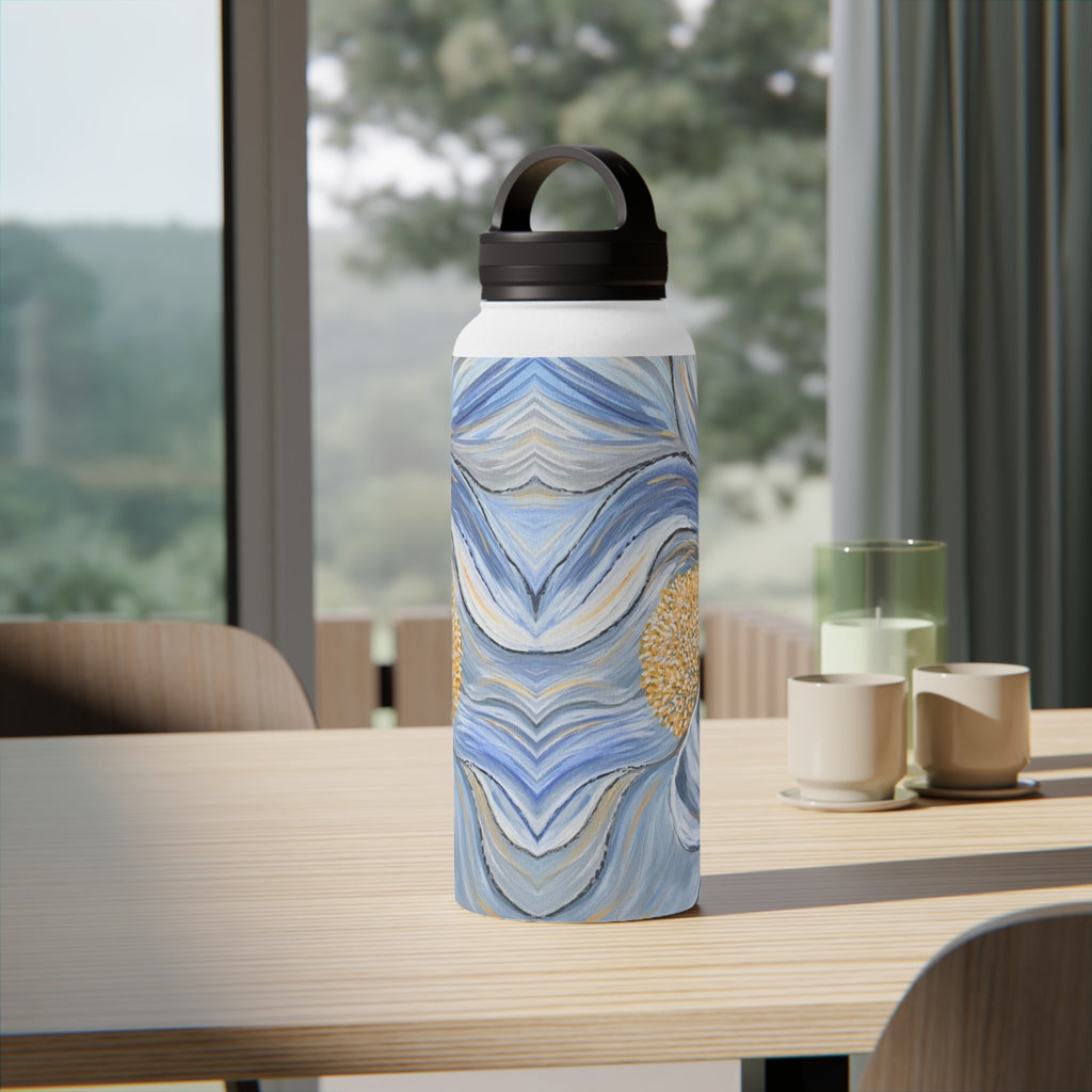 Velvet Current Stainless Steel Water Bottle with Handle Lid