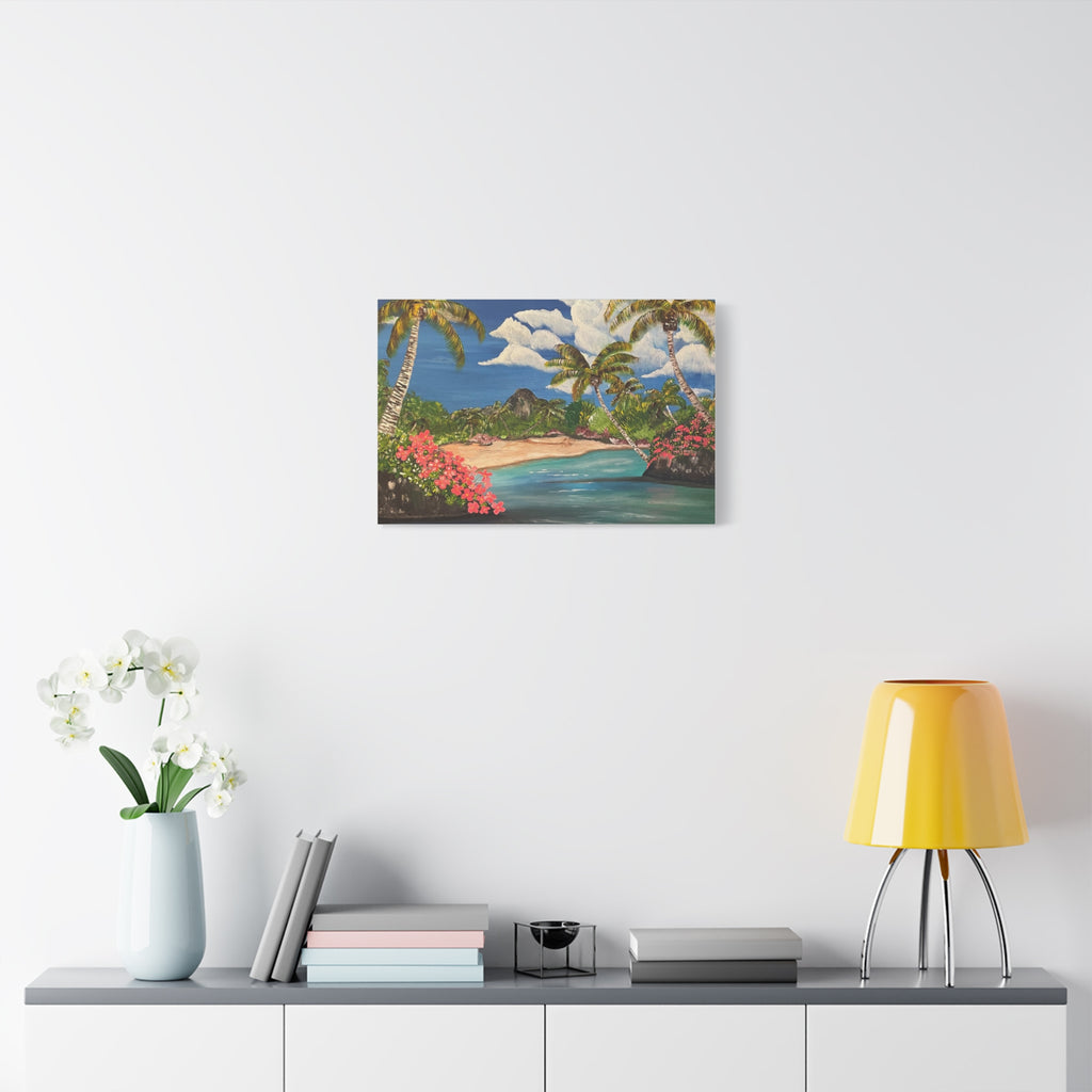 Blooming Paradise Abstract Art Canvas - Contemporary Wall Decor