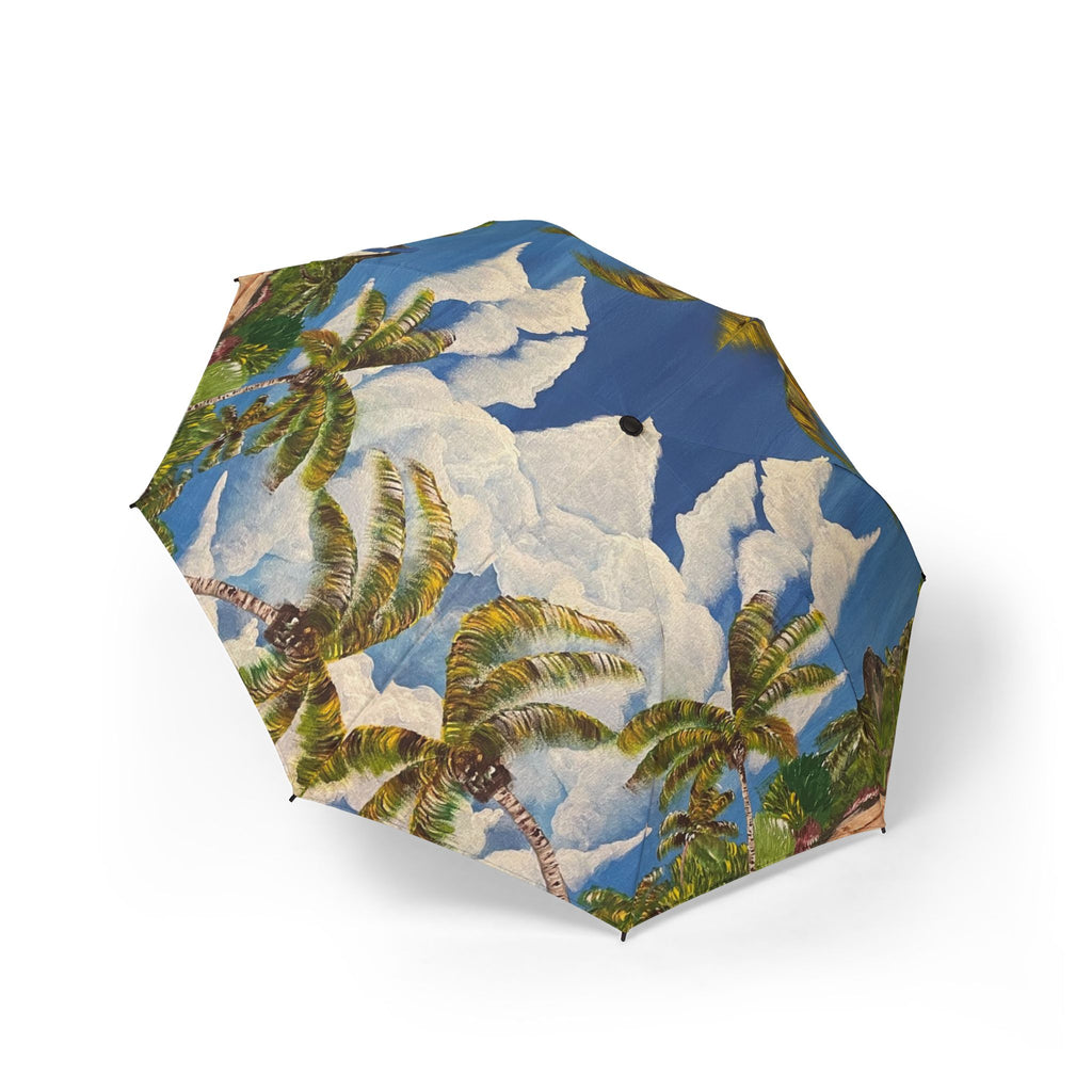 Blooming Paradise Hand Painted Design Umbrella