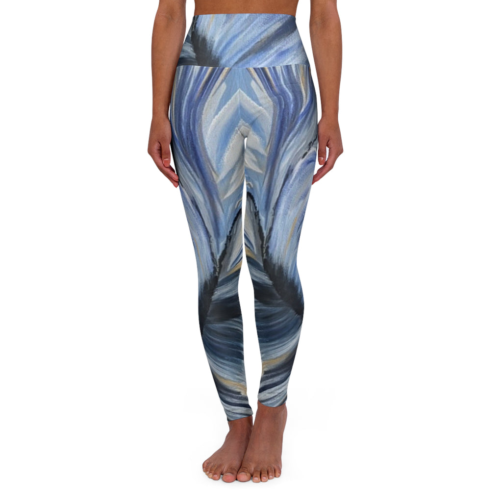Velvet Current Yoga Leggings - Comfort Fit, Fitness Apparel, Workout Gear, Athleisure, Gift for Yoga Lovers