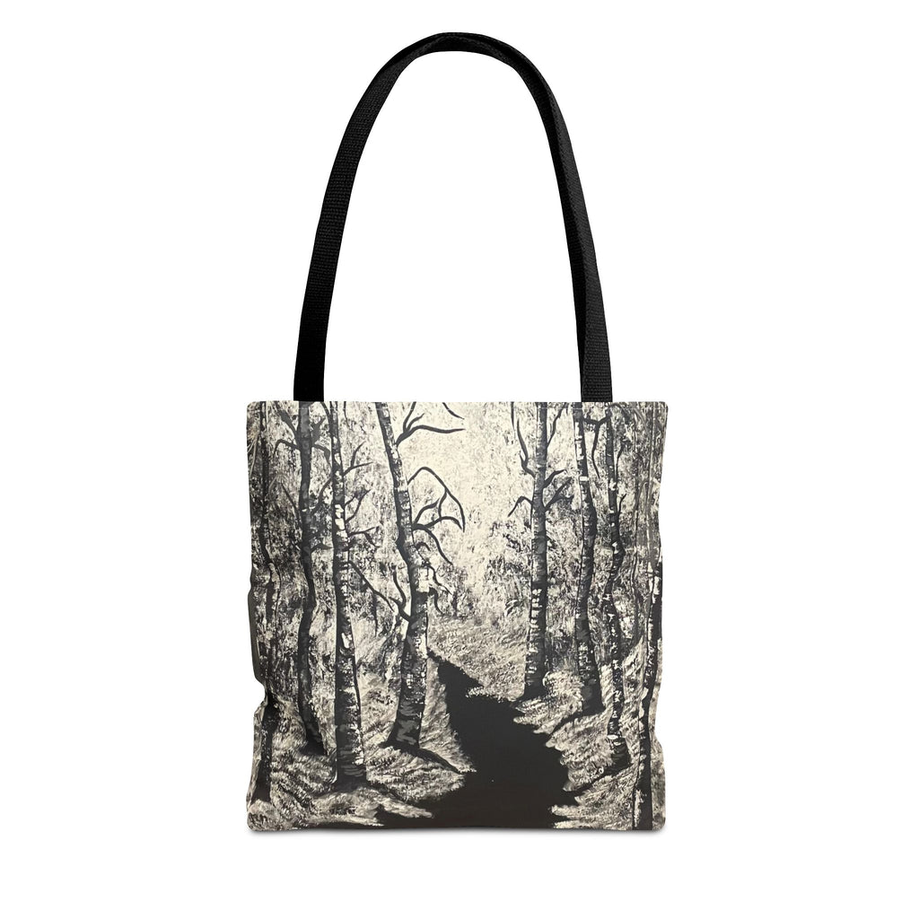 Silver Shadows Hand Painted Tote Bag
